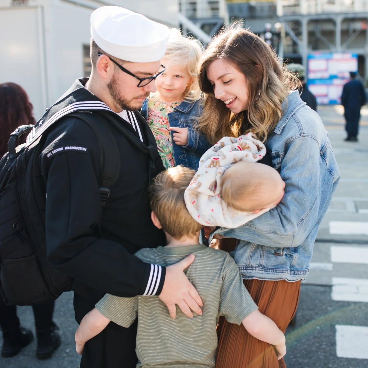 Welcome Home USS George Washington!
Welcome home, Ty! You were so missed.
Loved getting to capture another sweet time for this family. I met Michelle and her fam when I did their family photos while Ty was on leave. They are wonderful people. So glad they're reunited and are done with that deployment!
#ussgeorgewashington #welcomehomeussgeorgewashington #georgewashingtoncvn73 #yokosukabase #yokosukanavalbase #yokosukaphotographer #yokosukaphotographer #sofastatus