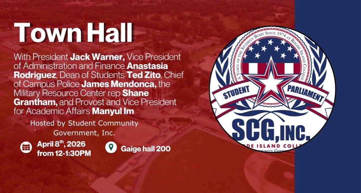 đ¨TODAY AT 12:00đ¨
Come to Gaige 200 to speak to RIC admin about concerns you make have on campus. Come up with creative problem solving on how we can make this school better than it is!