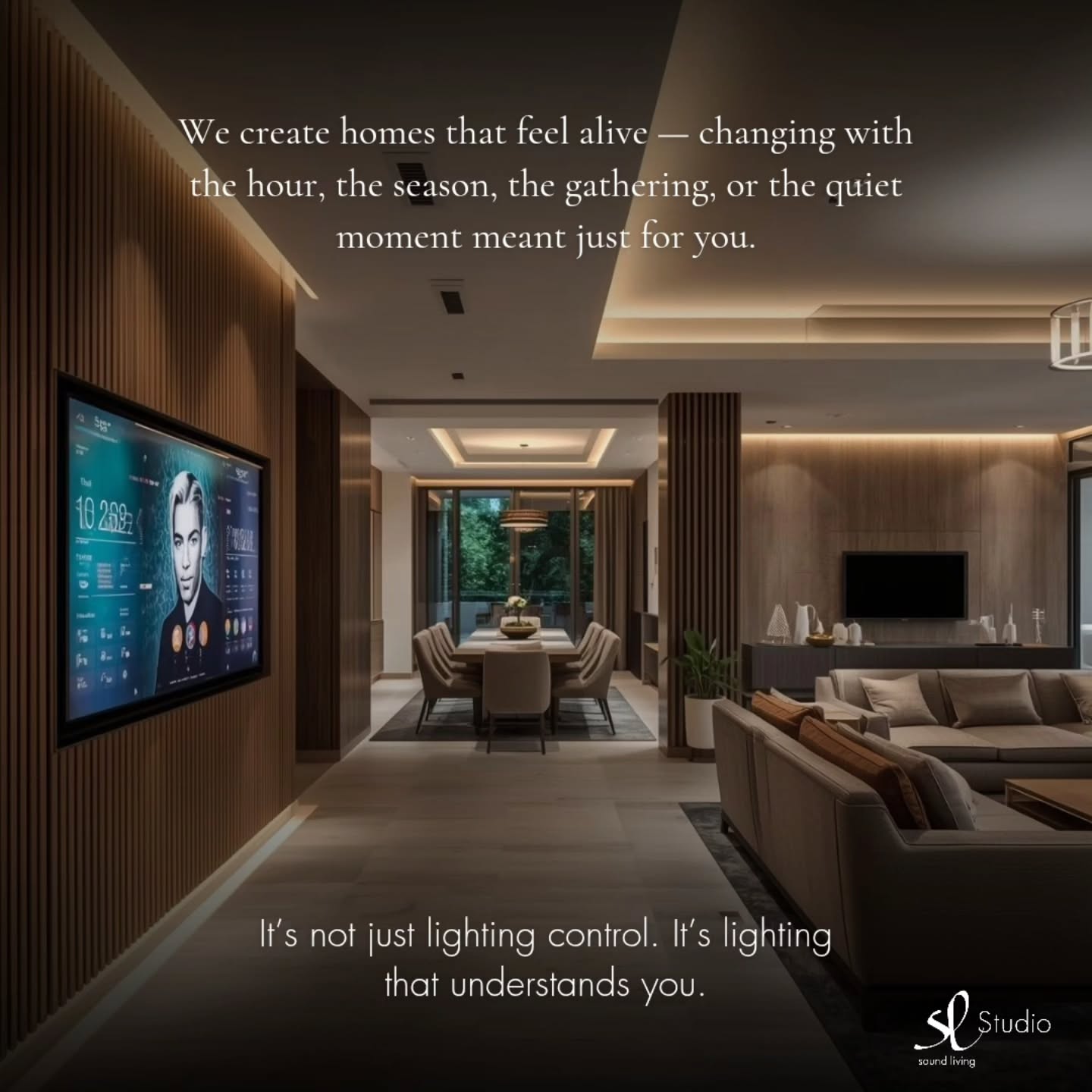 Where light meets intention â¨
We design homes that donât just look beautifulâthey respond to you.
From morning stillness to evening gatherings, every layer of light is curated to shift with your rhythm, your mood, your life.
This isnât just lighting control.
Itâs a home that understands you.
Explore whatâs possible at Sound Living
www.soundliving.com
#LuxuryLiving #SmartHomeDesign #LightingDesign #HomeAutomation #ElevatedLiving