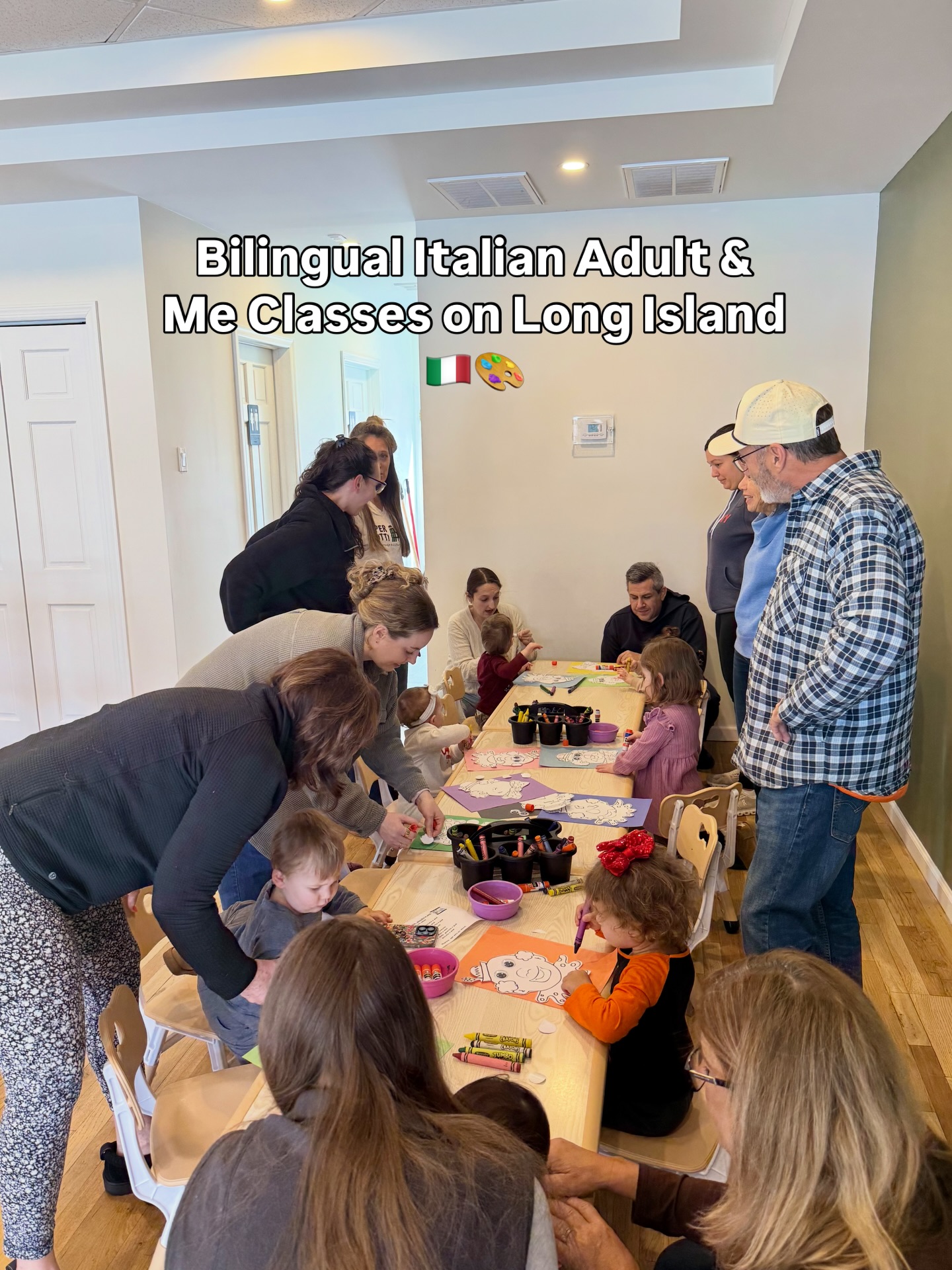 Bilingual Italian Adult & Me classes on Long Island, for ages 0-3 🇮🇹🎨
Fall spots are still available, come join us!
📍 543 Lake Avenue, Saint James, NY
📞 631-686-5688
📧 info@pertuttili.com
🎓All classes taught by NYS certified teacher
🇮🇹 Italian for all ages, all levels, all year!
Register at www.pertuttili.com
Italian Preschool • Children’s Programs • Events • Adult Courses • Summer Camp
