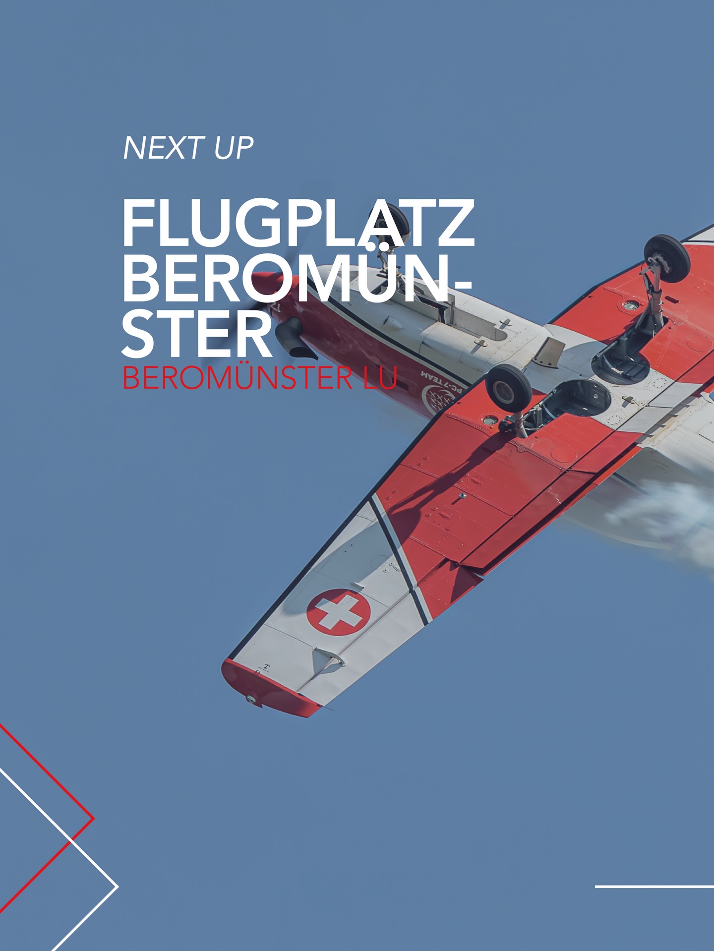 Am Freitagmorgen sind wir zu Gast in der Zentralschweiz. Um 08:45 trainieren wir über dem Flugplatz Beromünster. ✈️
———
Vendredi matin, nous serons en visite en Suisse centrale. À 08h45, nous effectuerons un entraînement au-dessus de l’aérodrome de Beromünster. ✈️
———
Venerdì mattina saremo ospiti nella Svizzera centrale. Alle 08:45 ci alleneremo sopra l’aerodromo di Beromünster. ✈️
———
On Friday morning, we’ll be visiting Central Switzerland. At 08:45, we’ll conduct a training flight over Beromünster airfield. ✈️
📸 @victor31ch | #pc7team #swissairforce #aviation #airshow #beromünster