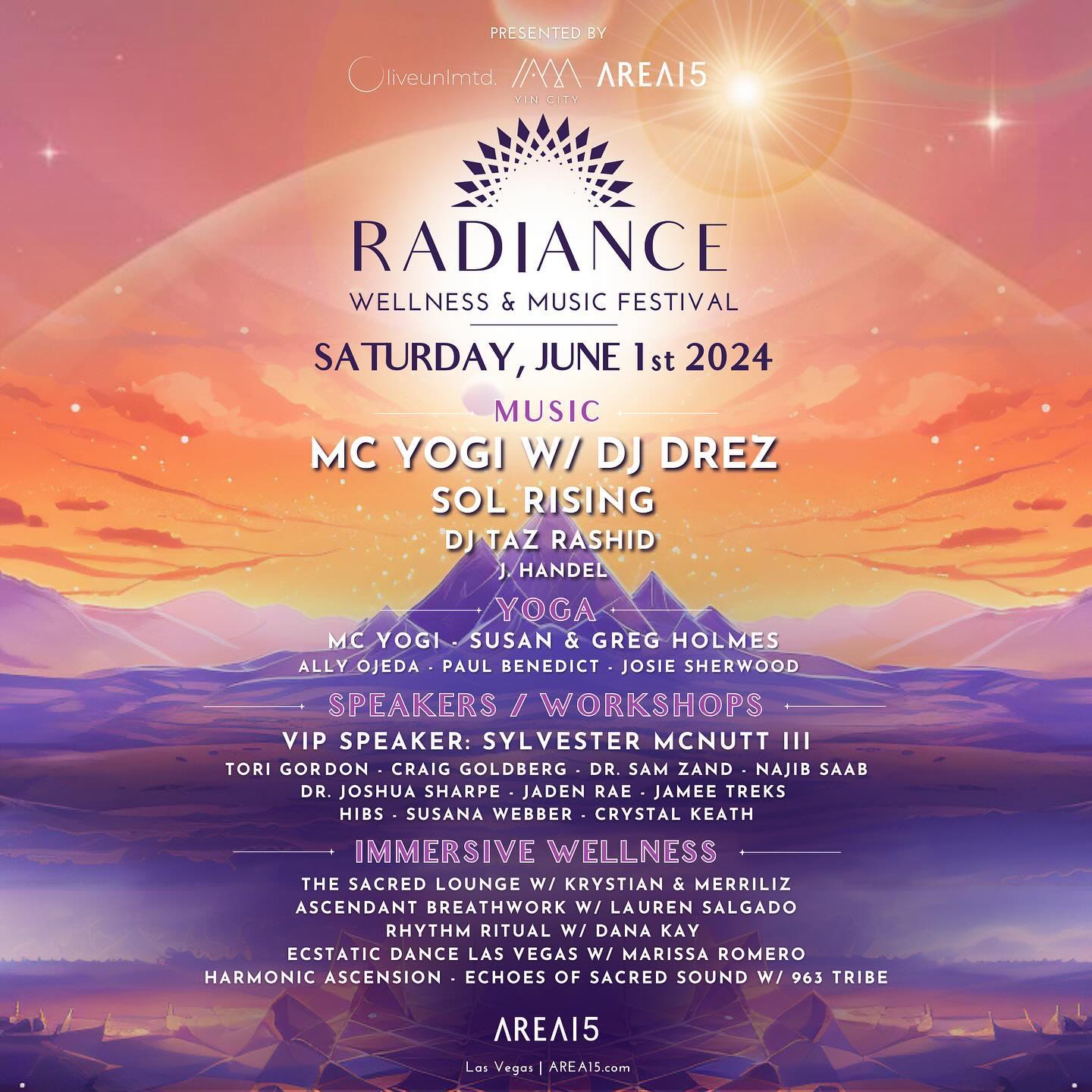 Join us this Saturday, June 1, at the Radiance Wellness & Music Festival at AREA 15!
Immerse yourself in a day full of transformational experiences and entertainment, where we’ll be serving up our slow-churned, dairy-free SMOOTH•IE bowls! 🥭🥥🍍
Doors open at 9:30 a.m.
Get your tickets now!
@area15official @liveunlmtd @yin.city