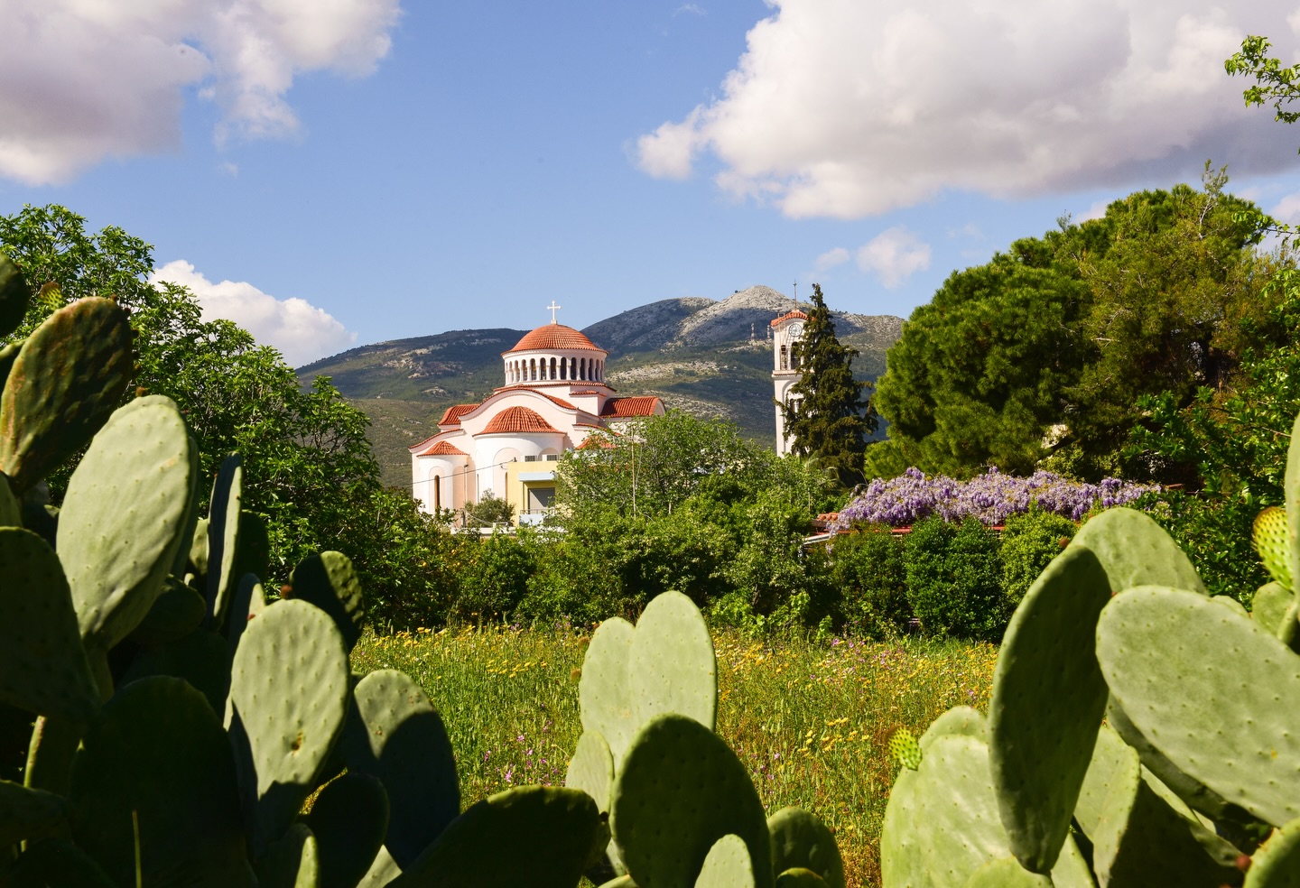 Καλή Ανάσταση!
«Το σύνολο της αγιογράφησης του ναού ανήκει καθαρά στο νεοβυζαντινό ρεύμα επηρεασμένο από τη Μακεδονική σχολή, που επικράτησε μετά τον Φώτη Κόντογλου και κυριαρχεί μέχρι σήμερα στην πλειονότητα των ορθόδοξων ναών.
Τα βασικά της χαρακτηριστικά είναι τα έντονα, καθαρά χρώματα, μια χρωματική παλέτα που κινείται ανάμεσα στο βαθύ μπλε, το πράσινο και το τιρκουάζ. Στο κέντρο του τρούλου δεσπόζει ο ευλογών Χριστός Παντοκράτωρ, περιστοιχιζόμενος από τις αγγελικές δυνάμεις και τους προφήτες.
Το αφηγηματικό πρόγραμμα των ανώτερων τοίχων ακολουθεί πλήρως τα κλασικά βυζαντινά πρότυπα με τις σκηνές από το Δωδεκάορτο (Γέννηση, Βάπτιση, Σταύρωση, Ανάσταση κ.λπ.). Σπάνια ωστόσο είναι η εικονογραφική έμφαση στο γεγονός της Ανάστασης, καθώς, εκτός από την εμβληματική «εις Άδην κάθοδον» απεικονίζεται το πριν και το μετά από αυτήν: τόσο η ρωμαϊκή «κουστωδία φυλάττουσα τον τάφον» όσο και το «ουκ έστιν ώδε, αλλ’ ηγέρθη» του αγγέλου προς τις Μυροφόρες. Τέλος, στη μεσαία ζώνη και στην κατώτερη ζώνη εκτείνονται οι άγιοι και οι αγίες, οι ιεράρχες κ.ο.κ.»
✏️ @johnantono.cartoonist 📷 @sandrasweetgreece #welovemarathon
The church’s iconography belongs to the Neo-Byzantine style, influenced by the Macedonian School that prevailed after Photis Kontoglou and remains dominant in Orthodox churches today.
Its key features are vivid colours—deep blues, greens, and turquoise. At the centre of the dome is Christ Pantokrator, surrounded by angels and prophets. The upper walls depict scenes from the Twelve Great Feasts, with a notable emphasis on the Resurrection, including the Roman guard at the tomb and the angel’s message to the Myrrh-bearers. The middle and lower zones portray saints, hierarchs, and other sacred figures.
.
.
.
#greekchurch #neamakri #marathonas #orthodox