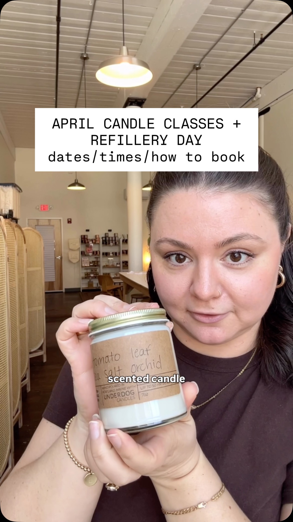 April might be my favorite month of events yet 👀
🤸 Apr 17- Spring Candle Class
🤸 Apr 24- Noah Kahan Prayer Candle Making / Listening Party
🤸 Apr 26- Refill & Rewear Day at the Mill with @bloom.consignments, @mymothersdiaries and @northstarvintage
More details/tickets/RSVP at the link in my bio. See you soon ❤️