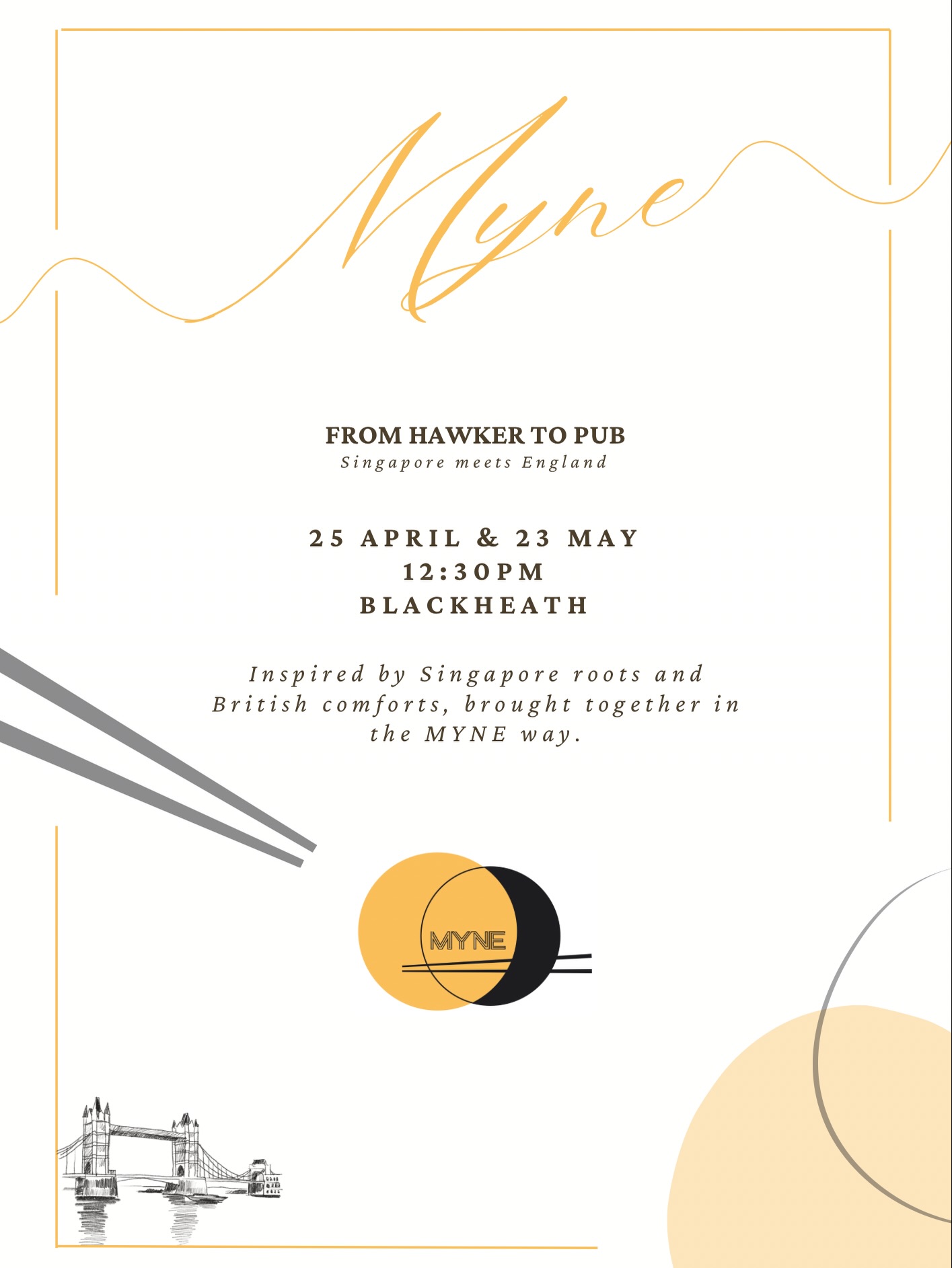 Join us at our next supper club, a Singapore meets England menu 🇸🇬🇬🇧 | Veg option available
✨ Upcoming dates: 25 April & 23 May
🕧 12:30pm
📍 Blackheath
💷 £26+ pp
🎟️ Limited seats — tickets via link in bio
#mynesupperclub #londonsupperclub #supperclublondon #popupdining #privatedininglondon