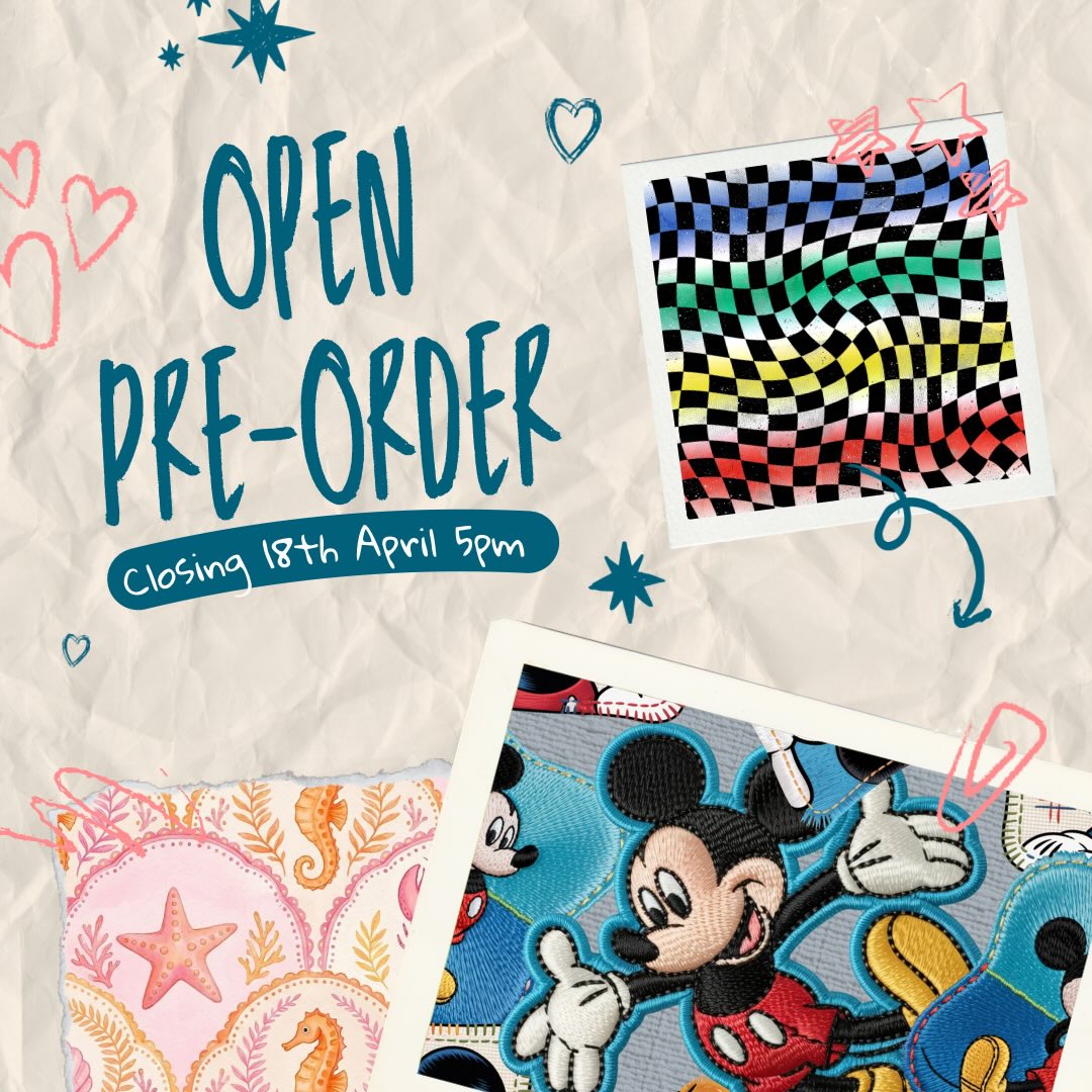 ✨ PRE-ORDERS ARE OPEN ✨
The cutest prints are HERE and ready for you to snap up 💖
From playful characters to dreamy florals, ocean vibes to bold checkerboards… there’s something for every little personality 🌈
🛍️ Pre-orders are now LIVE on our website
⏰ Closing 18th April at 5pm – don’t miss out!
Once they’re gone, they’re gone 👀 so be quick!
Which print is your fave?! Tell us below 👇
#BabyshepClothing #PreOrderNow