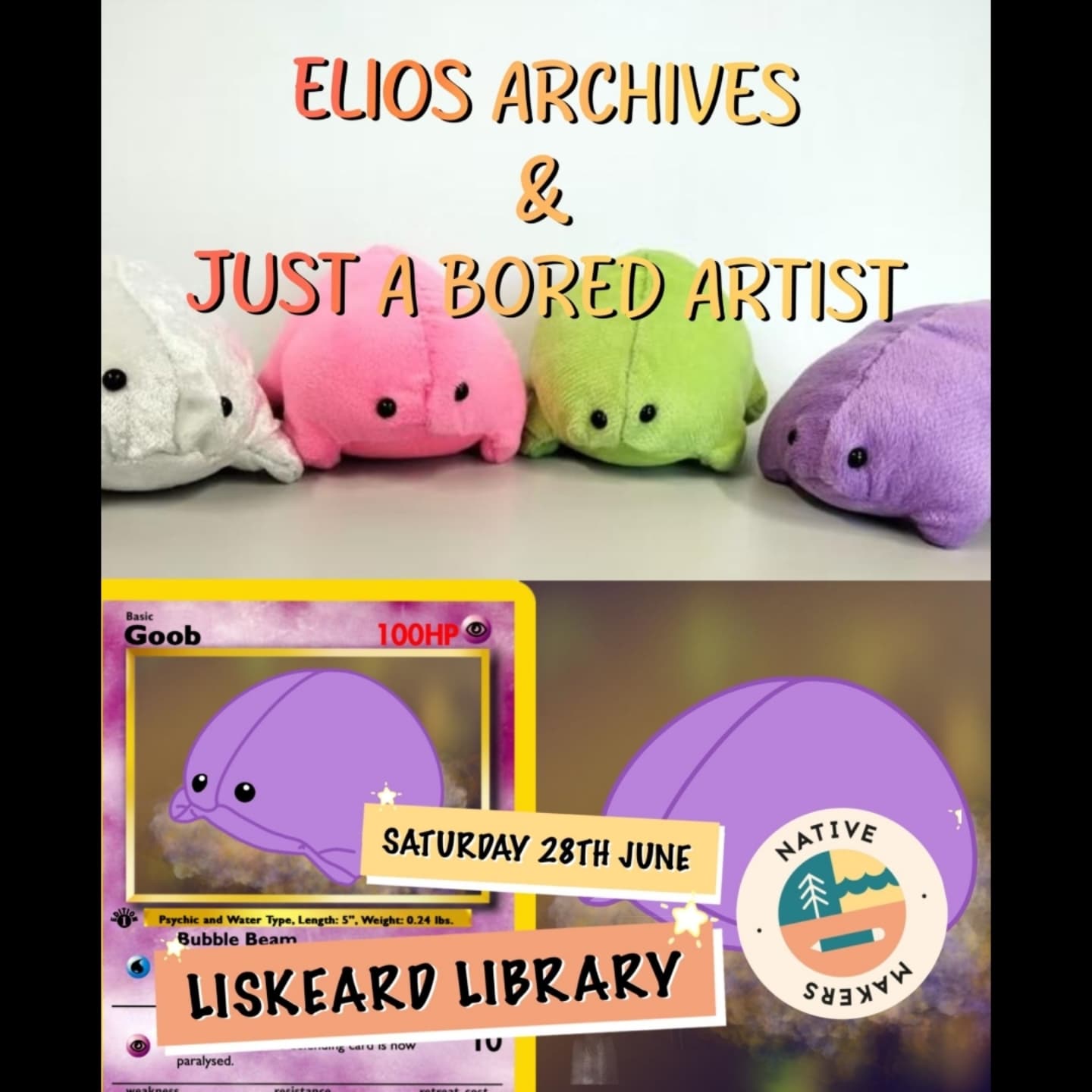 I'm going to be at @liskeardmarketmakers run by the amazing @nativemakers this Saturday. I'm going to be sharing a table with the lovely @elios_archives
Can't wait to see everyone there, I'm going have some of my Goob Plushies as well as prints and stickers
#entrepreneur #plushies #nativemakers #nativemakersmarket #liskeard #smallbusiness #makermarket #artmaker