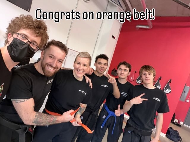 Well done! Many more to go! #promotion #belt #belttest #orangebelt #kajukenbo