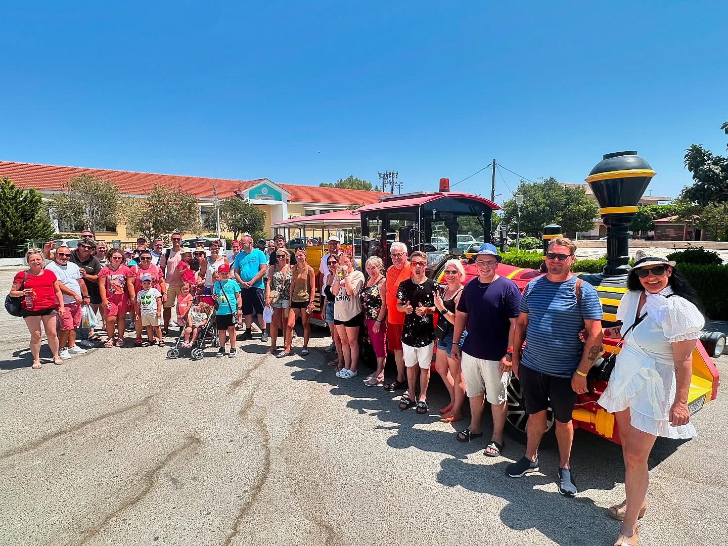 Summer in Greece means Sun☀️ ,Sea🌊,Tasty Food🍽️ and of course Culture and History🏛️. Our happy clients after visiting the Tradiotional Village of Koskinou. Thank you everyone for choosing us🙏