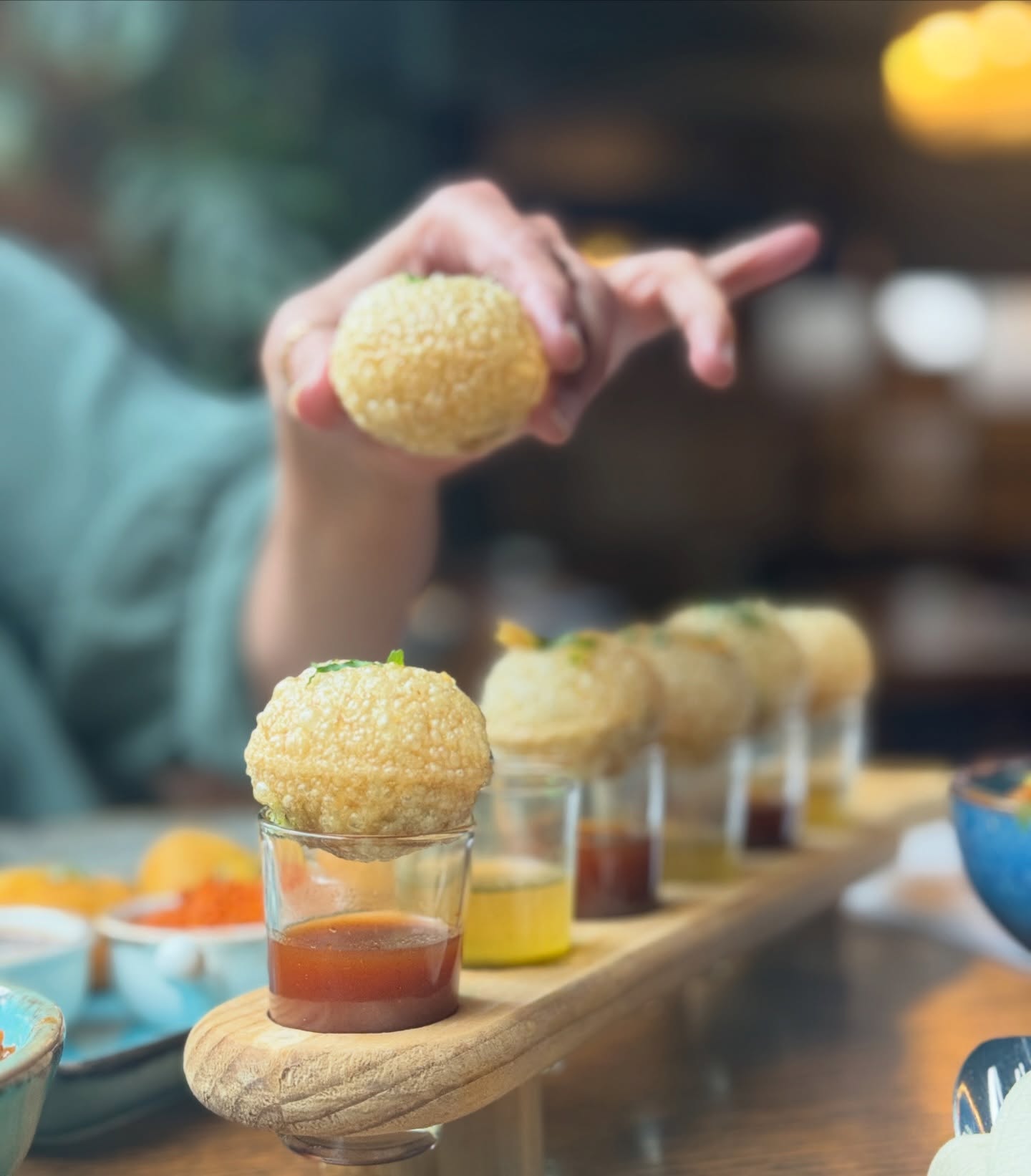 The perfect start to the weekend? We reccomend a round of our pani puri!🫶