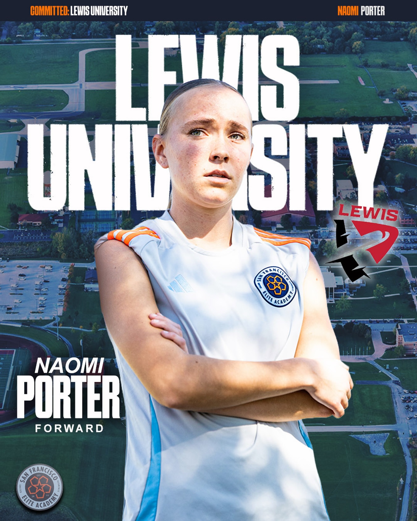 There are fast players… and then there are problems.
Naomi’s the kind you feel before you see. One second it’s calm, next second she’s already gone, and you’re turning to chase a game that’s not waiting for you. Give her a step and she’ll take the whole moment with it. Give her a look and it’s probably ending in the back of the net.
She doesn’t just score goals, she changes the tempo, tilts the field, and makes defenders start negotiating with their life choices.
Lewis University, you’re getting a forward who lives in that space between “almost” and “too late.” Clinical, quick, and always one move ahead.
We’ll miss the bursts, the finishes, and the way she made it all feel inevitable.
Flyers, enjoy the chaos.
#ForTheBay | #SiempreComoUno