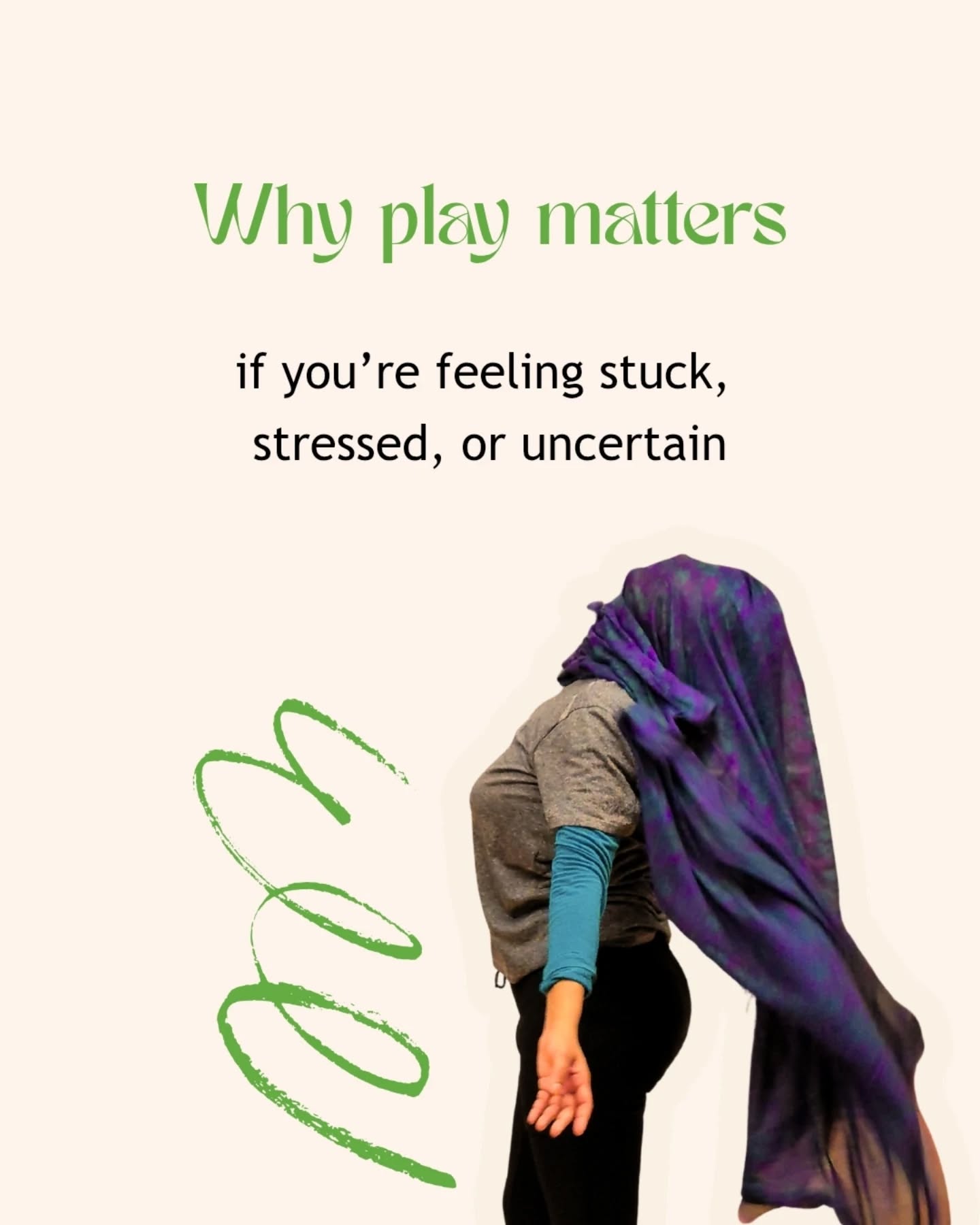 I was feeling stressed and stuck in my head, so I challenged myself into a little movement play using a scarf 💃
It shifted more than I expected
from tension → to curiosity
from holding → to a little more space
If your mind feels full too, try this. Movement play is my go-to way to reconnect with my body and reset.
Swipe to explore 5 easy prompts to bring a little play into your day using a scarf or any fabric you have on hand ✨
or DM me “PLAY” and I’ll send you the 5-min guided video 🌿