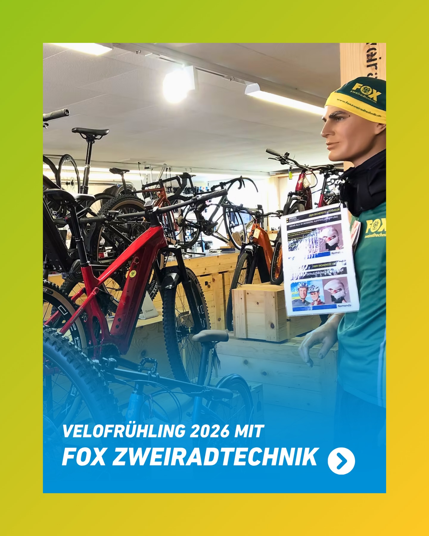 Das Velo soll sich an den Menschen anpassen, nicht umgekehrt. Darum misst Wili Laich schon seit 25 Jahren alle Kund:innen aus, damit sie sich auf ihrem neuen Velo oder Elektrovelo richtig wohl fühlen. Mit den gewonnenen Körpermassen passt @foxzweiradtechnik.ch Velos und Elektrovelos von renommierten Qualitätsmarken an, oder baut das Bike gleich vom Rahmen passend auf.
🚲 Am Velofrühling am 30. Mai 2026 kannst du erleben, welchen Unterschied ein optimal eingestelltes Velo machen kann. Wir freuen uns auf dich!
📍 @lagerplatzwinterthur
#velofruehling #winterthur #velove #wintivelo #lagerplatzwinterthur