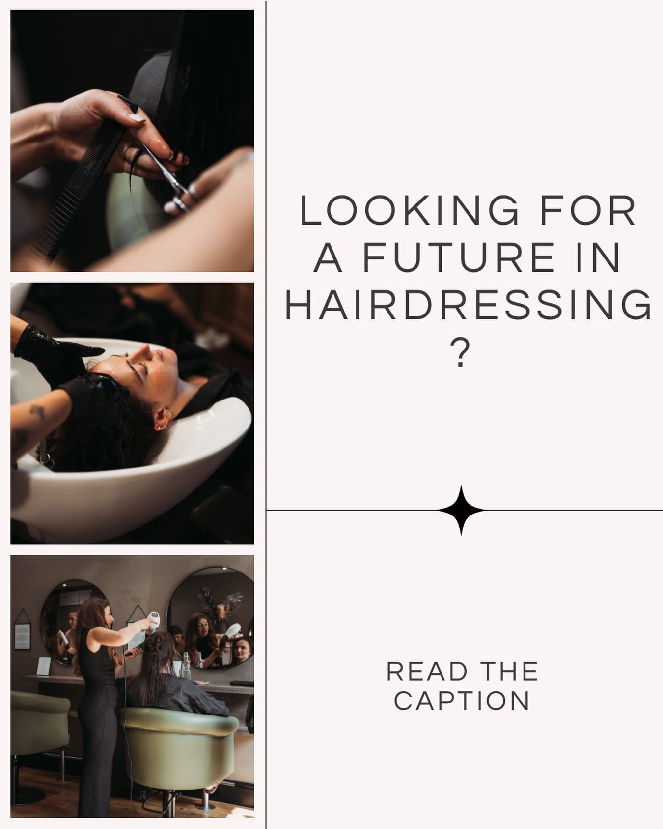We are looking for a School Leaver that is a motivated and enthusiastic to join our team as a Hairdressing Apprentice.
This is a fantastic opportunity to start your career in the hair and beauty industry, working alongside experienced stylists in a friendly and supportive salon environment.
What you will do:
• Assist stylists with daily salon tasks
• Shampoo and condition clients’ hair
• Maintain cleanliness and presentation of the salon
• Learn cutting, colouring, and styling techniques
• Provide excellent customer service
What we’re looking for:
• Passion for the hair industry
• Friendly and positive attitude
• Willingness to learn and work as part of a team
• Good communication skills
• Reliable and punctual
What we offer:
• Full training and support towards a recognised qualification
• Hands-on experience in a busy salon
• Opportunities for career progression
• A welcoming and creative work environment
No experience is necessary – just bring your enthusiasm and willingness to learn!
To apply:
Please send your CV to Mia - Hello@stoneshair.uk 🤍
#hairapprentice #hair #loughboroughsalon #leicestersalon #jobvacancy