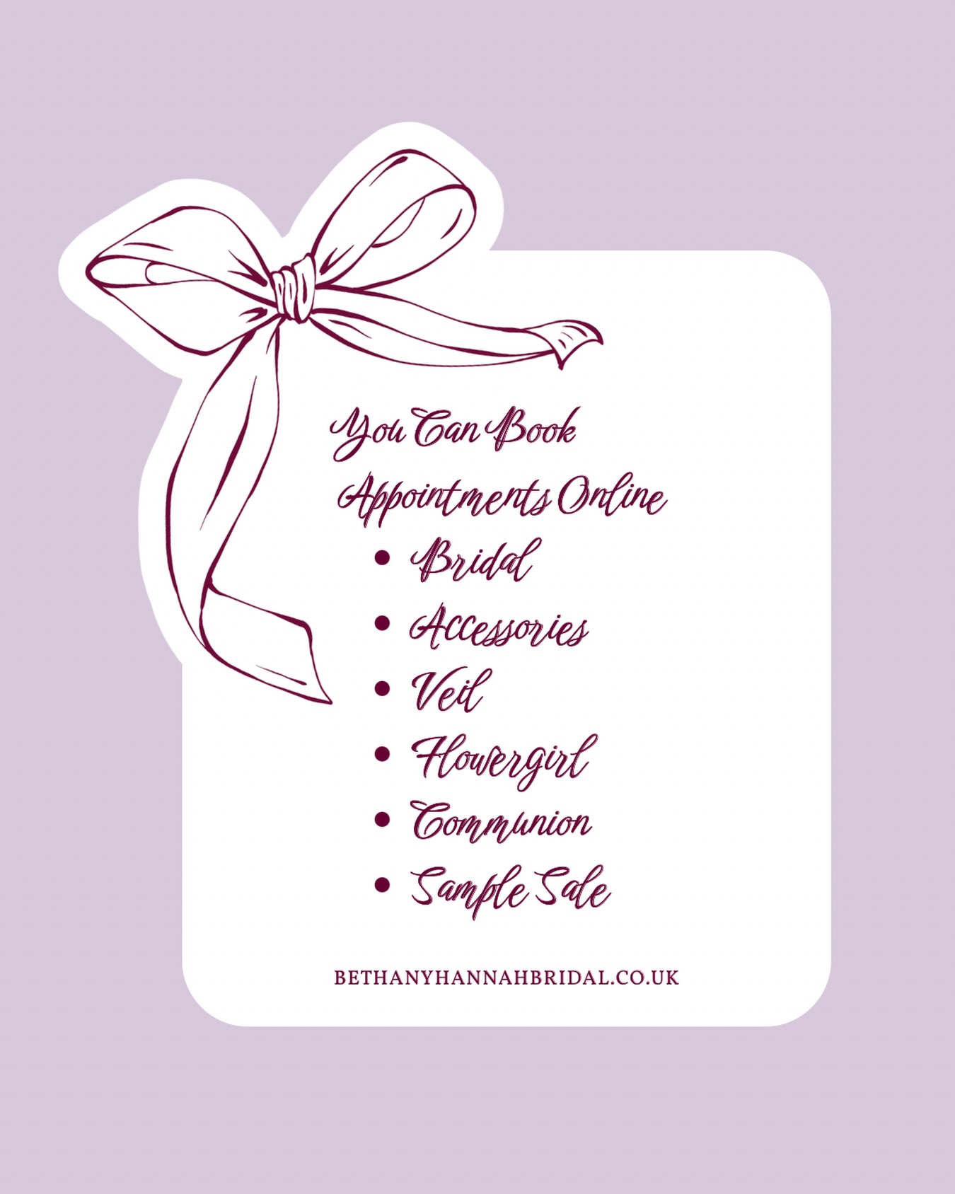 Lots of ways to book your appointment….
- Online at bethanyhannahbridal.co.uk
- call us 01925 213060 if we can’t answer leave us a message and we will call you back 🤍
- DM us and we will get back to you asap
See you soon 🫶
#bridalappointment #bhbrides #bride #bridal #weddingdress