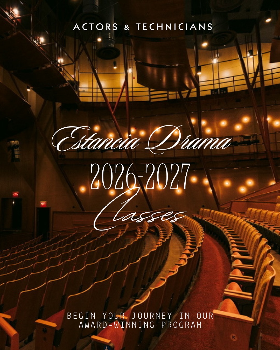 YOUR THEATRE. YOUR TALENTS. YOUR HOME.
Join our award-winning program in our brand new space. There is a class that is right for you. ✨
.
.
.
Production Drama acting auditions and technician interviews are on May 21st in the black box. Link in Bio for more information.