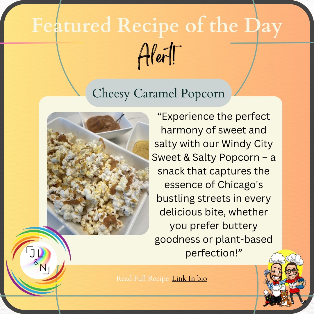 🍿 Cheesy Caramel Popcorn 🍯🧀
Sweet, salty, and oh-so-addictive! This Chicago-style popcorn combines buttery caramel and cheesy goodness for the ultimate snack.
✨ Ready in just 5 minutes!
👉 Get the recipe: https://www.jeanlucandnick.com/recipes/recipe/chicago-style-popcorn
#SnackTime #SweetAndSalty #PopcornLove