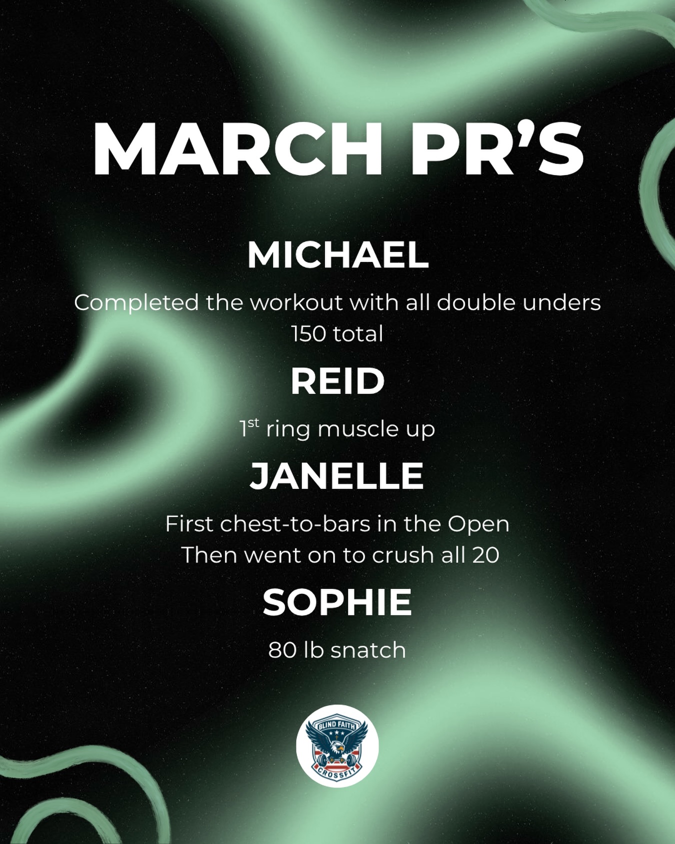PR season doesn’t stop 💪
Big wins, firsts, and breakthrough moments all month long 🔥
This is what consistency + community looks like
What’s your next PR? Let’s hear it ⬇️
#blindfaithcrossfit #crossfitpr #personalrecord #crossfit