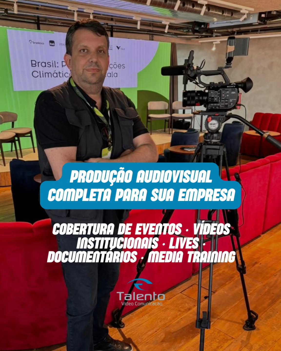 Por trás de cada entrega de alto nível, existe experiência, estratégia e um time preparado para fazer acontecer. 🎥
Na Talento Vídeo, oferecemos soluções completas em audiovisual para empresas que querem se posicionar melhor, fortalecer sua marca e gerar resultados reais.
🎬 Cobertura de eventos
📲 Transmissões e lives corporativas
🎥 Vídeos institucionais e documentários
🎤 Media Training e treinamentos
Tudo com qualidade profissional e foco no que realmente importa: resultado.
🚀 Quer elevar o nível da sua comunicação?
📲 Fale com a nossa equipe e descubra como podemos ajudar sua empresa.
#TalentoVideo #AudiovisualProfissional #ProduçãoDeVídeo #ComunicaçãoEstratégica #MarketingEmpresarial