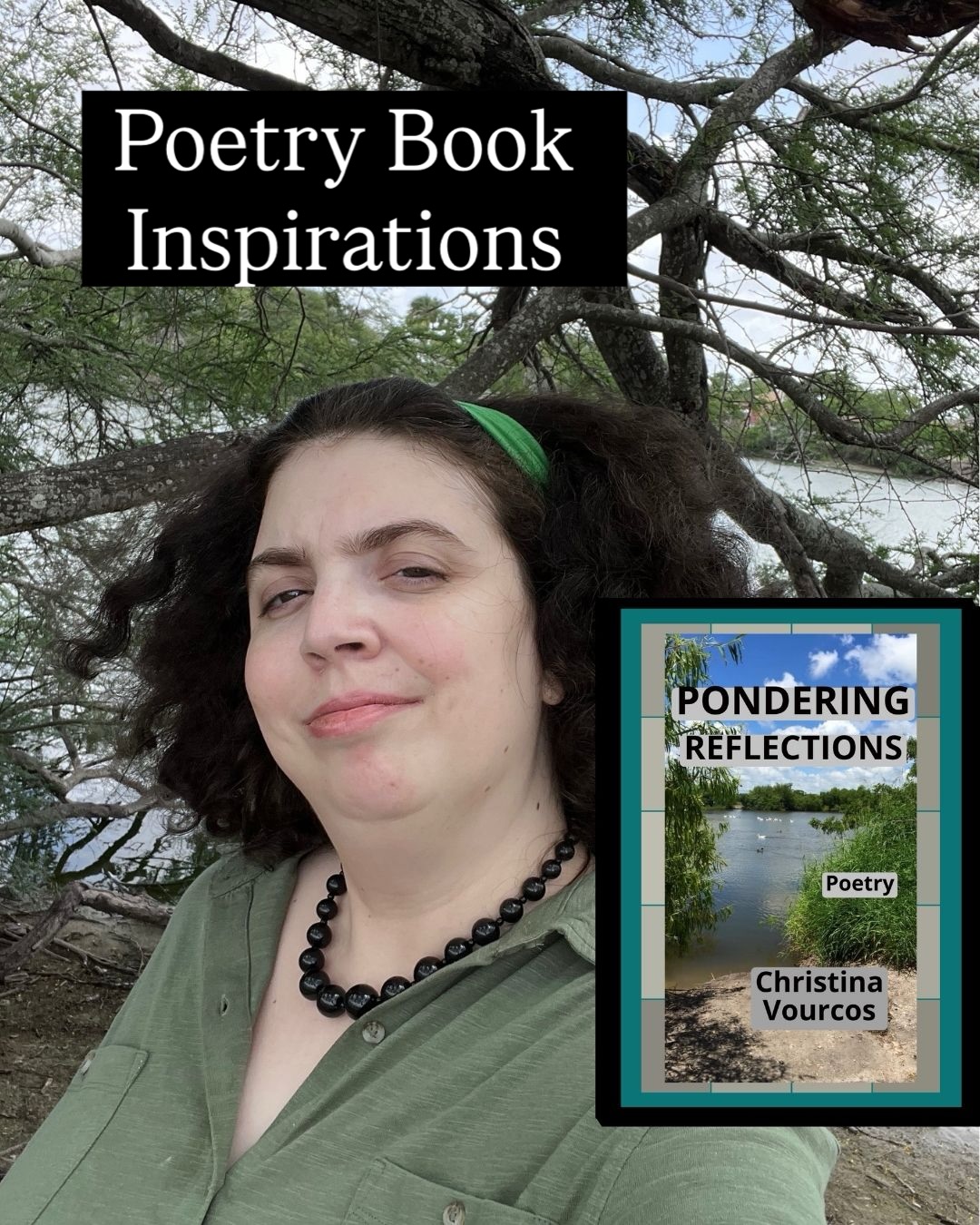 The inspiration behind my latest poetry book PONDERING REFLECTIONS. 🤩
Sometimes I’m inspired by something big, like aspects from one of my favorite TV shows, @thewayhomehallmarkchannel, where characters jump in their local pond and time travel through time.
Other times I’m inspired by something small, like my own local pond near by my house. It reminds me that I can travel through time by reflecting on the past through writing poetry and move forward.
Poetry is all around us. How does it inspire you? I hope my poetry book inspires you to reflect on your past and find a way forward no matter what challenges you’ve had. Find my book through Amazon or request it through your local bookstore.
Don’t miss out on the season 4 premiere of @thewayhomehallmarkchannel on the @hallmarkchannel. I have a feeling that poetry will continue to be motif throughout the next season. Especially since the season premiere will be on Poetry and Creative Mind Day, April 19. Catch up on the latest episodes through @netflix or @hallmarkplus.