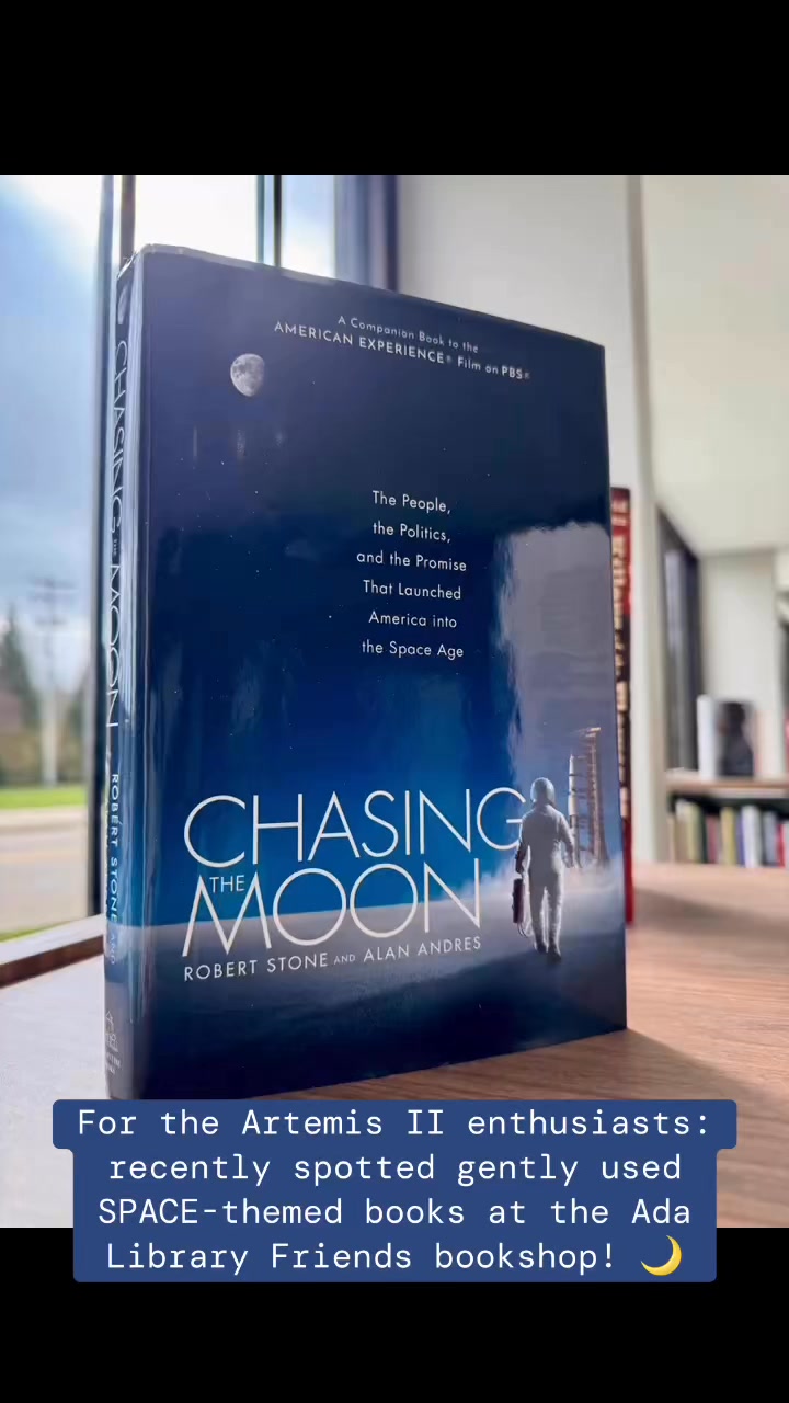 For the Artemis II enthusiasts - Recently spotted SPACE-themed books at the Friends of the Amy Van Andel Library gently used bookshop 🌙
Who’s following the mission? 🙋🏻♀️
Do you have a favorite space-themed book? 🚀
#adabusinessassociation #discoverada #friendsofmichiganlibraries #KDL #grandrapidsusedbooks #grandrapidsbookstore #kdl