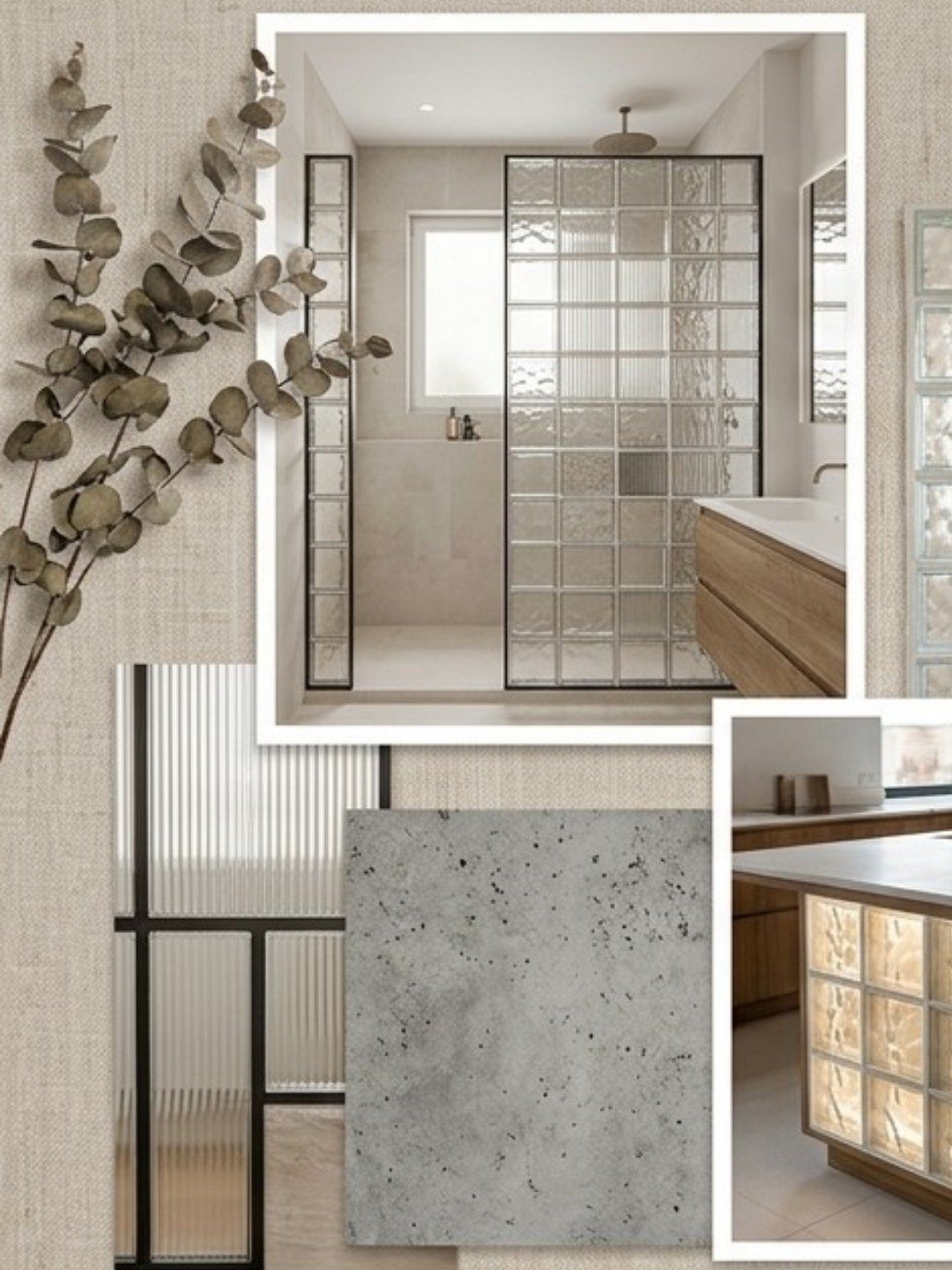 Lumière diffuse. Bois massif. Béton. Laiton.
Le pavé de verre ne s'impose pas, il vient s'intégrer. En cloison entre deux espaces de vie, en paroi de douche, en îlot de cuisine rétroéclairé… il joue avec la lumière comme aucun autre matériau mais il revient cette fois plus moderne. Exit les années 90... et bonjour le pavé de verre de caractère.
C'est ça, l'harmonie du pavé de verre en 2026
Vous visualisez déjà un espace chez vous ?
MP "Projet" — on en parle.
© Envies d'Intérieur — Christèle | Reproduction interdite