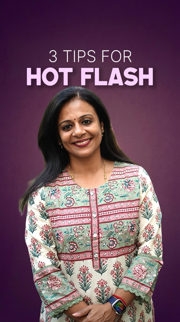 Comment “Cool” to help menopause hot flashes and summer.
Summer and hot flashes have made your own kitchen, your own life, feel impossible this year.
You cannot stand in the kitchen for more than 5 minutes.
The cooktop, the pressure cooker, the steam — and then the hot flash hits on top of it.
You walk out. Leave everything half cooked. Feel guilty about it.
You cannot go shopping.
10 minutes outside and you are drenched — not from the heat, from inside your own body.
You come home exhausted before your day has even started.
You cannot step into a mall, a temple, a wedding function — without mentally mapping every AC vent in the room first.
You sleep with two fans on and the AC at 18 degrees and you still wake up at 2am soaked, heart racing, wondering if something is seriously wrong with you.
Nothing is wrong with you.
This is menopause. Specifically, this is what hot flashes do to your body when estrogen levels drop — your internal thermostat stops working and your body sends a heat wave through you without warning, without reason, without mercy.
And in an Indian summer — where the outside temperature is already 42 degrees — hot flashes make it more uncomfortable.
You deserve to understand what is happening inside you — and you deserve a guide that was written for this heat, this body, this life.
Comment “Cool” — I’ll send it to you directly.
Save this. Share it with one woman who has stopped going outside this summer.