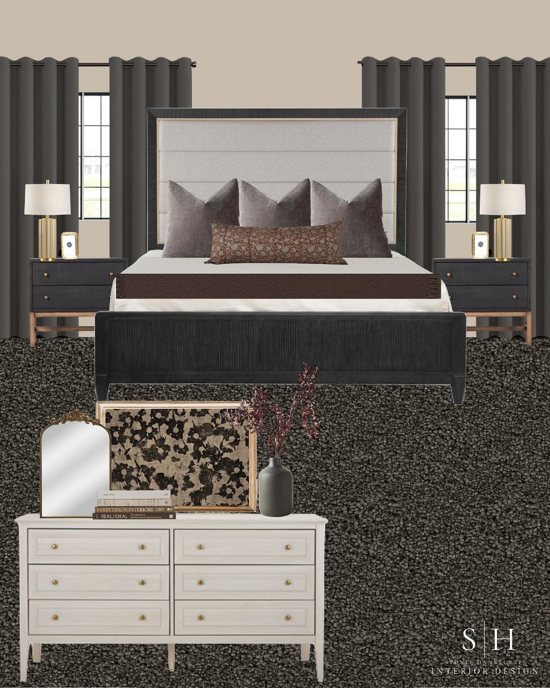 Starting off 2025 with a moody bedroom re-design package!!
Spending the day putting the finishing touches together and creating visuals that are easy to follow and execute are my favorite🖤