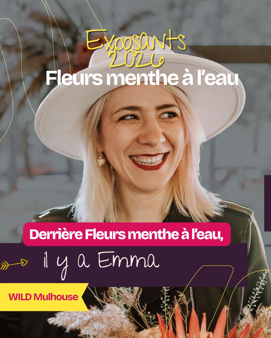 Les fleurs d’Emma alias @fleurs_menthe_a_leau ne ressemblent à aucune autre.
Aucun catalogue et aucune compositions vues et revues.
Emma part de votre thème de mariage, de votre lieu, de votre énergie et construit toutes vos compositions florales en ce sens.
Un style qui ne peut exister que pour vous !
Textures, volumes, associations de couleurs… chaque arrangement est travaillé avec une vraie exigence artistique.
Le résultat ? Doux, cohérent, élégant mais surtout toujours à votre image.
Retrouvez Emma alias @fleurs_menthe_a_leau au Wild in Love festival de Mulhouse les 17 et 18 octobre 2026 à la @citedutrain ✨
#salondumariage #mariage2026 #festivaldumariage #alsacefrance #strasbourgfrance