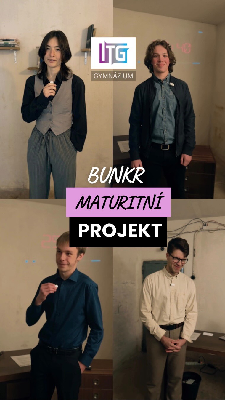 Deadline je za námi, show začíná! 🎬
Naše série maturitních projektů startuje. Maturanti už je odevzdali a teď máme generálku na kameru, než vyrazí před komisi 😎
Maturanti vám své projekty sami představí – a věřte, že je na co koukat! 💥
Toto je náš BUNKR (SHELTER) tým a jejich únikovka u nás na zahradě v bunkru 😎👌
#Maturita2026 #MaturitniProjekt #BunkrTeam #Unikovka #sheltertym