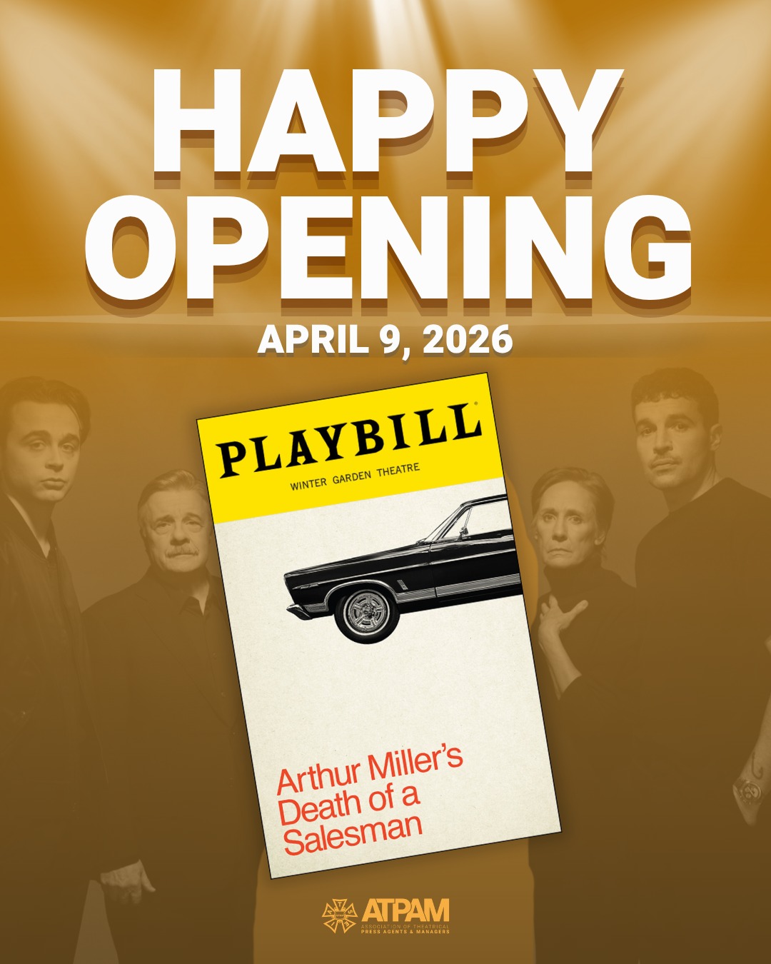 Attention must be paid. 🖤 Our ATPAM press agents and managers made sure every detail was in place so all eyes could be where they belong. On the stage. Happy opening, @SalesmanOnBroadway!