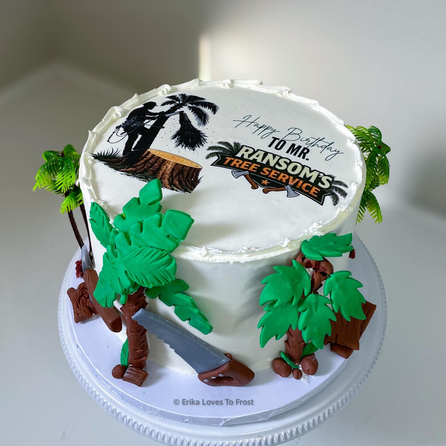 Custom cake for #RansomsTreeService 🌳🌴🪵🪚 #erikalovestofrost #treeservicecake #temeculacakes #customcakesmurrieta