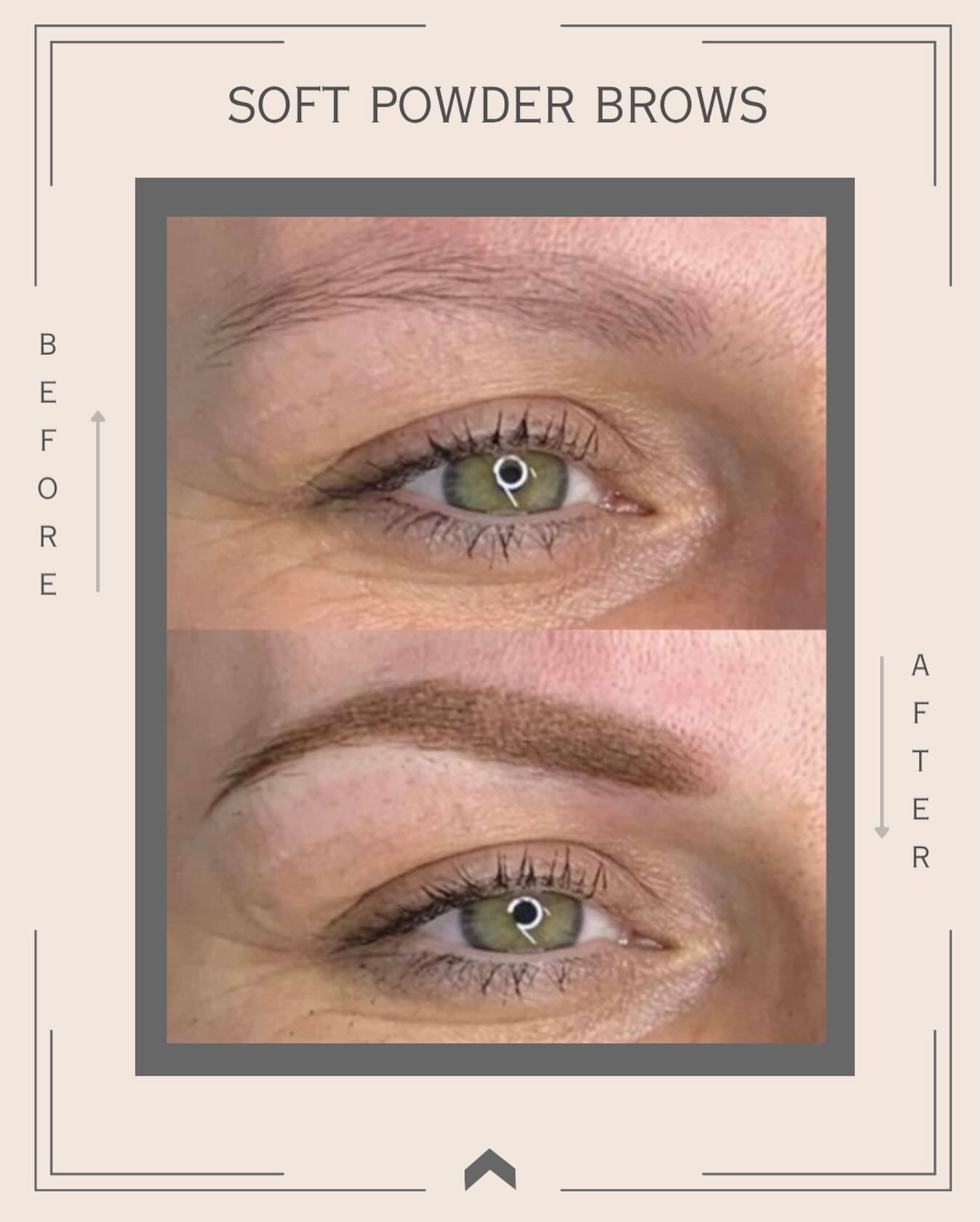 My signature style... soft powder brows that heal to a beautiful haze 🤎