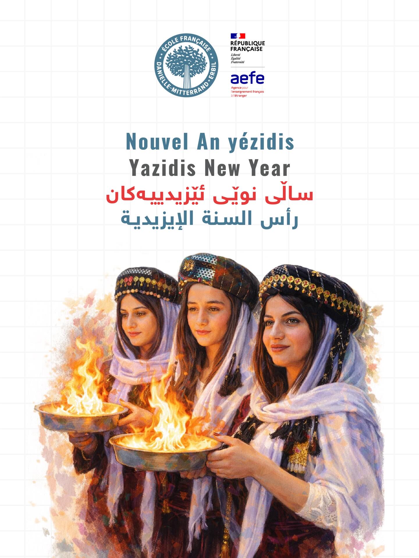 Nouvel An Yézidis
Yazidis New Year
ساڵی نوێی ئێزیدییەکان
رأس السنة الإيزيدية