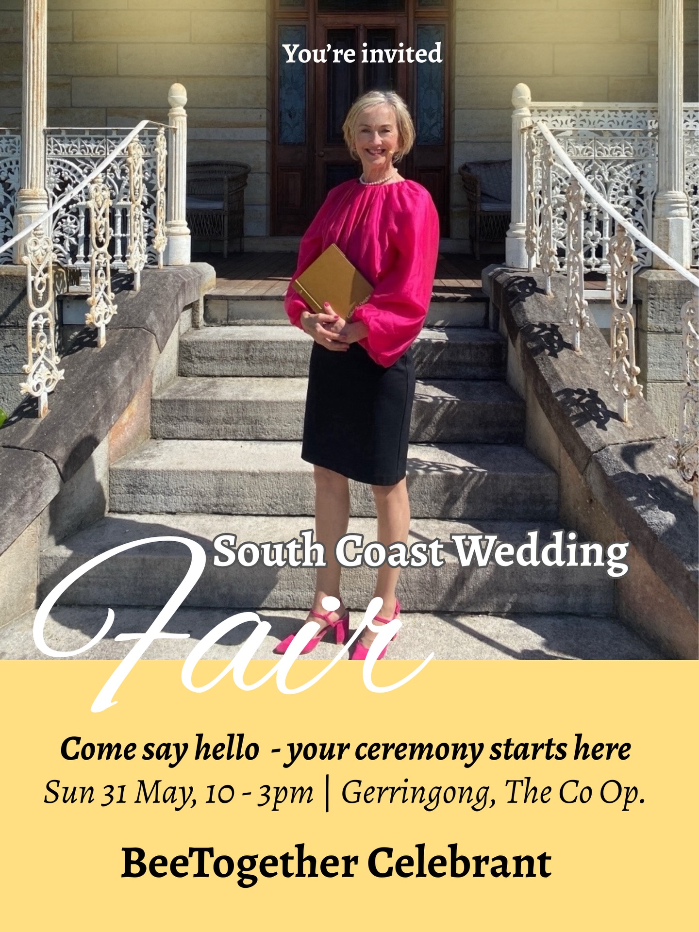 Planning your dream South Coast Wedding and want something that actually feels like you? @southcoastweddingfair
Hi, I’m Gabrielle, a modern marriage celebrant couples book when they don’t want “just another ceremony.”
From Gerringong weddings to celebrations across the Illawarra and South Coast, I create personalised wedding ceremonies.
Come find me, have a chat, no awkward sales vibes.
Sunday 31 May, 10-3pm, The Co Op, Gerringong
Tickets Trybooking
#southcoastcelebrant #southcoastweddingfair
