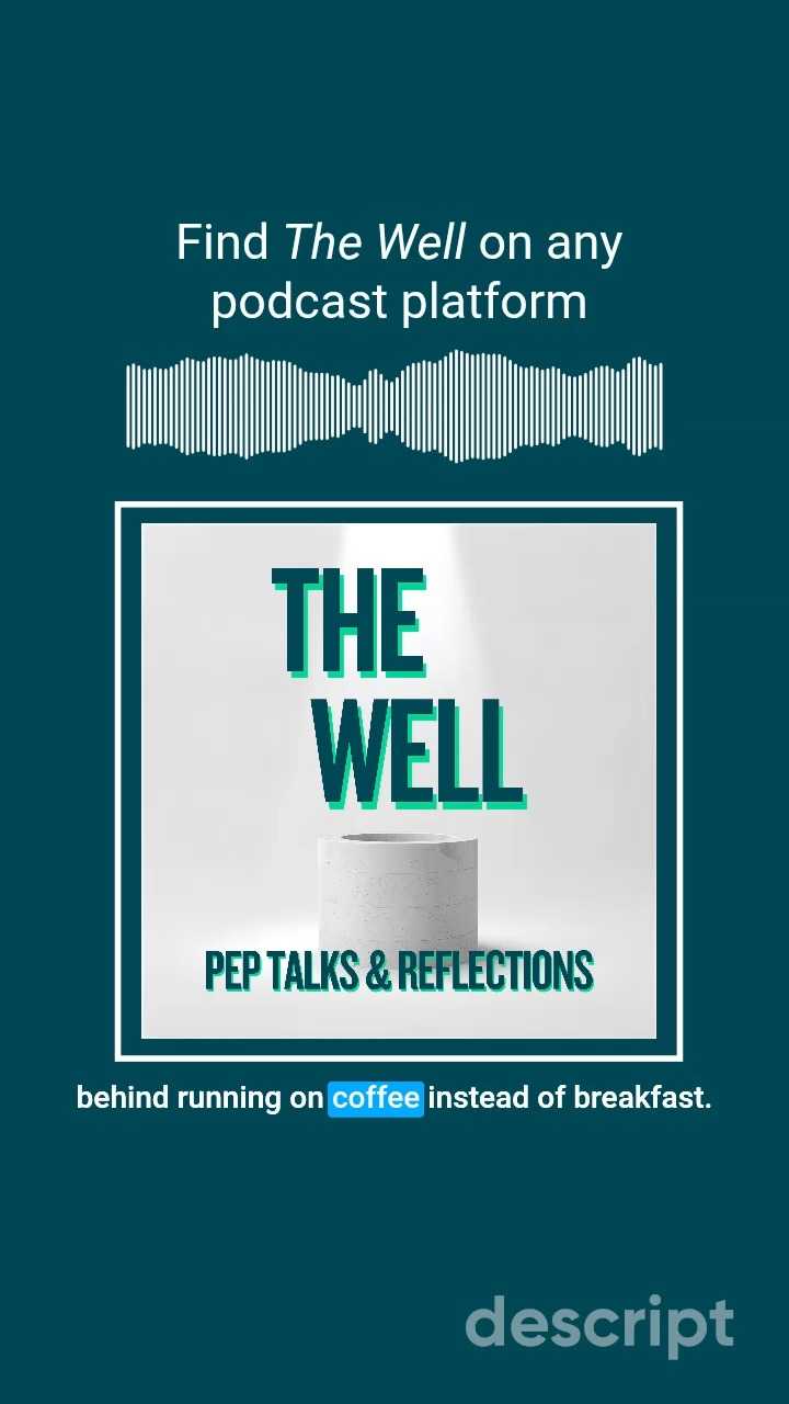 Episode Title: What You Aren’t Changing, You Are Choosing
Podcast: The Well: Pep Talks & Reflections
Host: Elle Woodworth, RD
Episode Description
If you’ve ever felt stuck in patterns you know you want to change—but keep telling yourself you’ll get to it later—this episode is for you.
Today’s reflection centers on a powerful perspective shift: what you aren’t changing, you are choosing. Not from a place of blame, but from awareness. Because even when a choice feels unconscious, it’s still shaping your daily experience.
In this episode, we explore why habits feel hard to change, how your brain is wired for familiarity, and how small, intentional shifts can help you move out of autopilot and into alignment with the life you actually want to live.
https://rss.com/podcasts/eatwellpep/