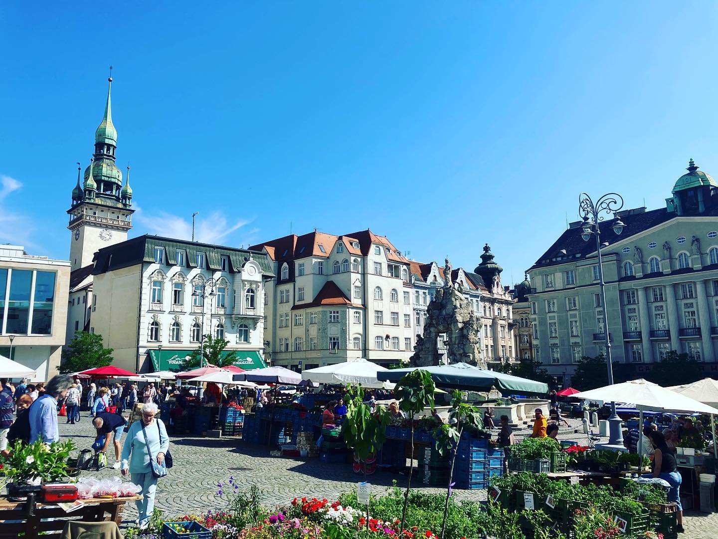 Krautmarkt - ein Ort an dem in Brno seit jeher tagtäglich Märkte stattfinden.
#krautmarktbrünn #zelnytrh #brünn #brno #markt #trhynazelnaku #lebensmittel #bio #sommer #tschechien #czechrepublic #mähren #morava #reisen #architektur #geschichte #obst #gemüse #lokaleinkaufen