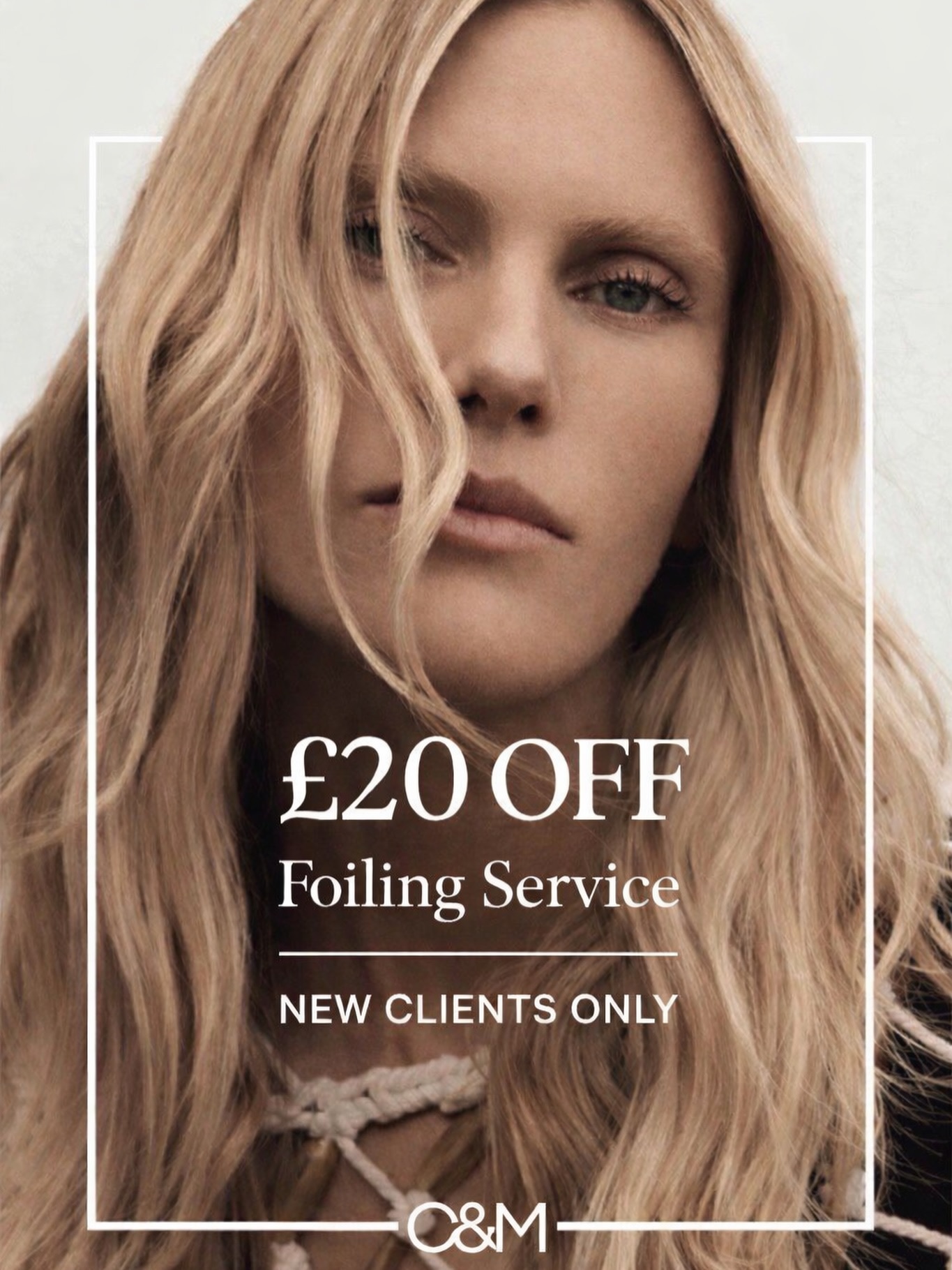 £20 O F F
Our new Colourist KATYA now available to take new guests . If you’re new to the salon or haven’t been to us in 6 months , take advantage of a £20 gift from us on any foiling service.