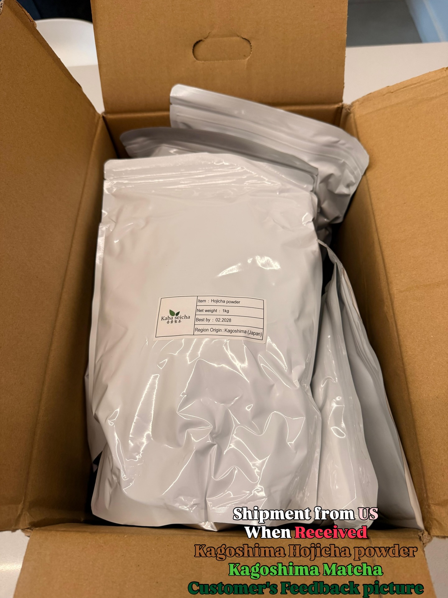 Shipment from US,When Received!
Hojicha powder Available in stock!
Customer’s Feedback picture!!!
KAGOSHIMA MATCHA GREEN TEA Available @kabaseicha
Please Always DM Us For your Orders
Email: info@kabaseicha.com
@ Ei-Cho Green tea city
#Eichokamibeppu
KAGOSHIMA MATCHA - 鹿児島抹茶
KAGOSHIMA CHA - 鹿児島茶