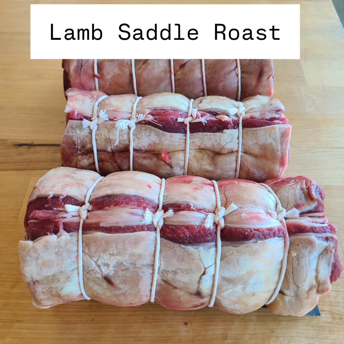 The best way to roast lamb for 4 people, the boneless loins and tenderloins rolled into a roast. My personal favorite roast