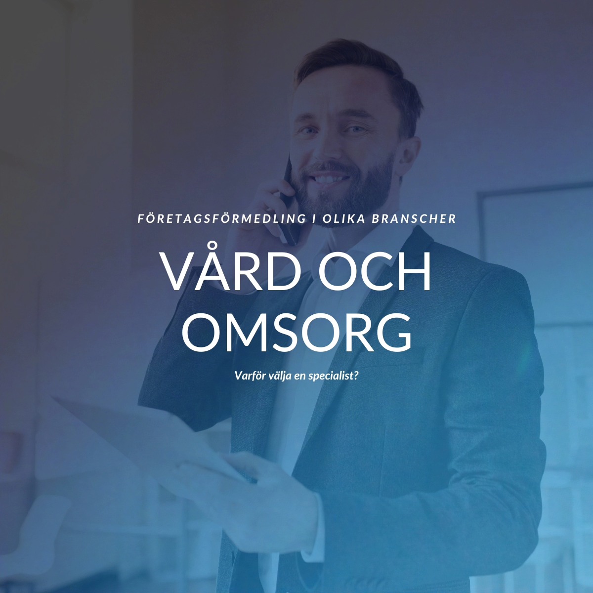 Experter på affärer inom vård och omsorg – varför välja oss?
När våra samarbetspartners pratar om fördelarna med att arbeta med en företagsmäklare som har spetskompetens inom just deras bransch, är det tydligt att specialisering gör en stor skillnad.
En branschspecialist har den erfarenhet och expertis som krävs för att guida dig genom hela processen – oavsett om du säljer, köper, behöver värdera eller söker rådgivning.
När du väljer att arbeta med oss, får du en mäklare som verkligen förstår din bransch. Vi hjälper till med försäljning, värdering, rådgivning och köp, och ser till att du har rätt kunskap, nätverk och stöd genom hela affären.
#företagsförsäljning #vårdsektorn #företagsmäklare #affärsmöjligheter #branschspecialist