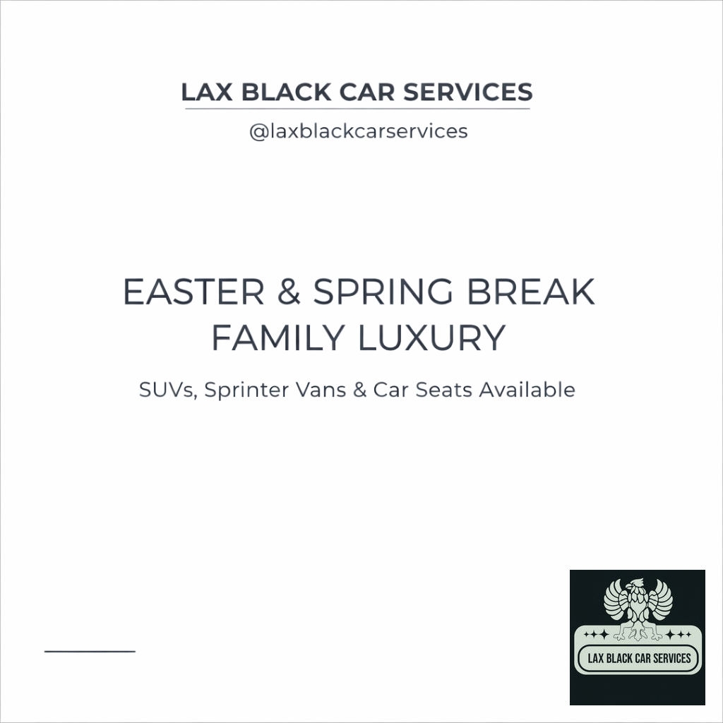 Easter & Spring Break travel made easy! 🐰 SUVs & Sprinter vans for Disneyland or Lake Tahoe. Safe luxury with car seats available. 🚙✨
Code: CCPPF (10% OFF)
(714) 702-3550
laxblackcarservices@gmail.com
#FamilyTravel #SpringBreak #LAX #Disneyland