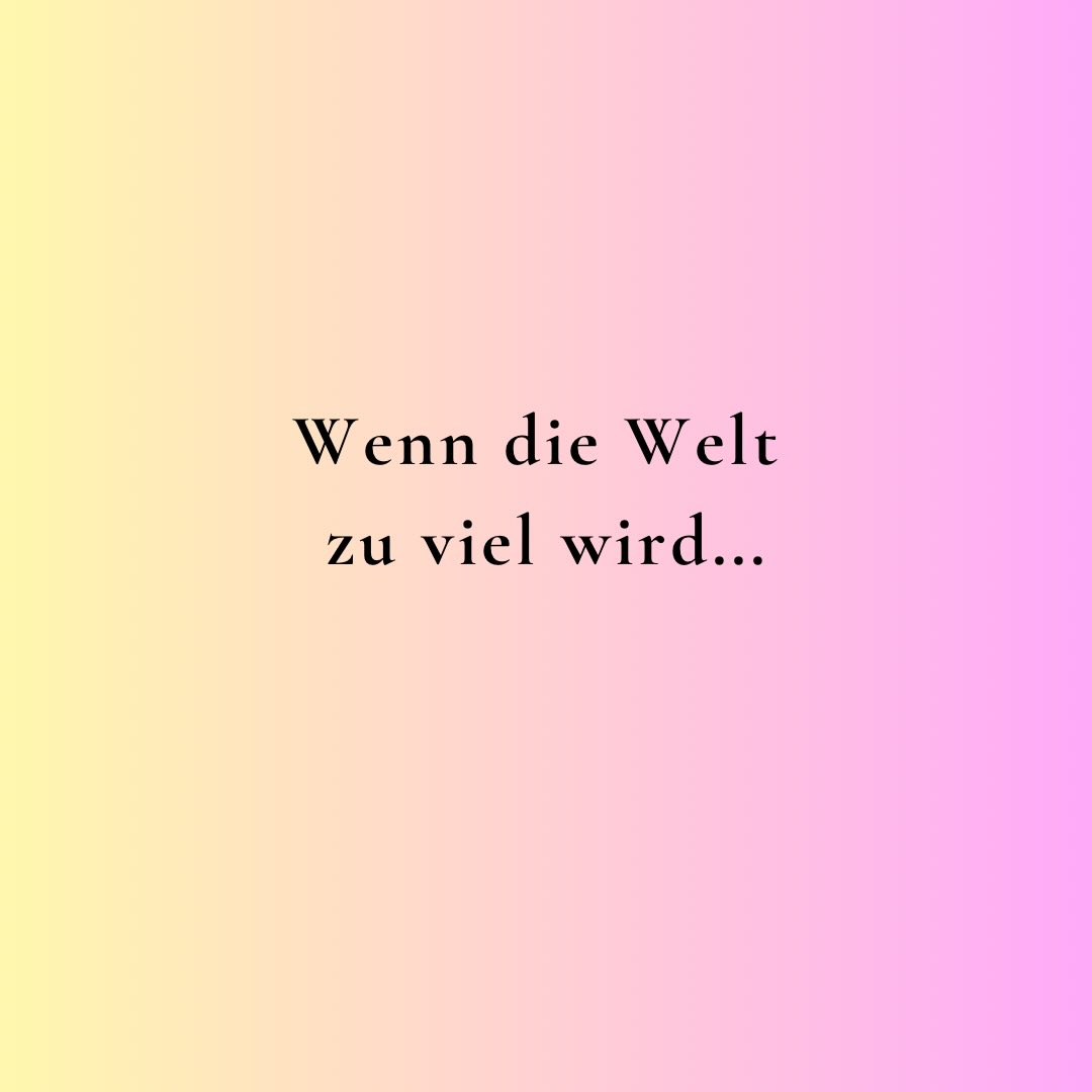 ✨ 🌍 Wenn die Welt zu viel wird…
Kennst du dieses Gefühl?
Dass alles gleichzeitig passiert
und du innerlich irgendwo zwischen Mitgefühl, Ohnmacht und Rückzug stehst?
Heute teile ich ein absolutes Herzensprojekt mit dir.
Ein Thema, das mich schon lange begleitet und der jetzt endlich Raum bekommt. 💚
Ab dem 19. Mai startet mein 5-wöchiger Kurs:
„Wenn die Welt zu viel wird“
Ein therapeutisch begleiteter Gruppenraum für Menschen,
die sich von der Welt tief berührt und manchmal überwältigt fühlen
und einen eigenen, tragfähigen Umgang damit finden möchten.
In einer kleinen, geschützten Gruppe (max. 8 Personen) gehen wir gemeinsam durch einen Prozess, in dem du:
• dein eigenes und kollektives Erleben besser verstehst
• Überforderung, Rückzug & innere Muster einordnen kannst
• Wege findest, mit intensiven Gefühlen umzugehen
• deinen Platz zwischen Mitgefühl & Selbstschutz stärkst
• wieder mehr Halt und Handlungsfähigkeit spürst
Der Kurs könnte für dich sein, wenn…
– dich das Weltgeschehen emotional bewegt oder überfordert
– du viel wahrnimmst und zwischen Engagement & Rückzug schwankst
– du dich manchmal „zu viel“ fühlst – oder irgendwann gar nichts mehr spürst
– du einen Umgang suchst, der dich nicht erschöpft
– du dich fragst wie dein Beitrag aussehen kann
Mir ist es ein tiefes Anliegen, einen Raum zu schaffen,
in dem wir verstehen dürfen, was uns bewegt
und wieder Boden unter den Füßen finden.
Einen Raum, in dem du wieder handlungsfähig werden und dich einbringen kannst.
Die Welt braucht unsere Stimme.
✨ Magst du Teil davon sein?
#weltschmerz #überforderung #hochsensibel #achtsamkeit #mentalhealth