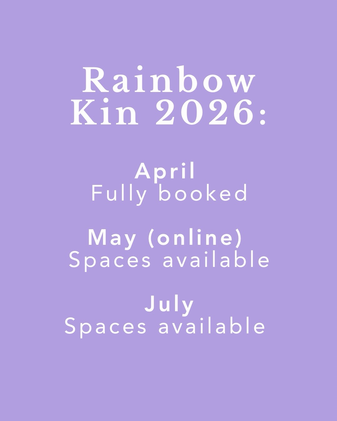 Sorry we’ve not been posting as much recently. We’ve been busy and there’s more in store over the next few months!
Rainbow Kin April series is now full but we’ve just opened up more online and in person sessions.
Swipe to see the other reason we’ve been so busy! 💍