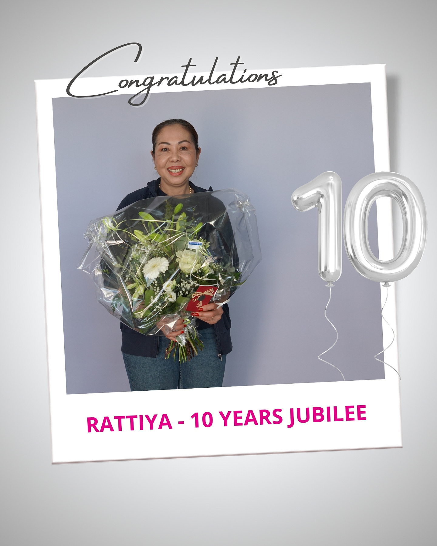 Rattiya feiert ihr 10. Jubiläum bei der Feller Pivotages SA. Herzliche Gratulation! 🎂💐
Rattiya fête son 10ème jubilé chez Feller Pivotages SA. Sincères félicitations ! 🎂💐
«10 Jahre im Unternehmen – und es bleibt spannend. Ich schätze besonders die abwechslungsreiche Arbeit, das Vertrauen, das mir entgegengebracht wird, den respektvollen Umgang und das starke Miteinander im Team. Dazu kommen attraktive Benefits, die zeigen, dass Mitarbeitende hier geschätzt werden.
Ich bin dankbar für das vergangene Jahrzehnt und freue mich auf alles, was noch kommt.»
#fellerpivotagessa #jubiläum #jubilee #anniversary #10years #watchindustry #component #watchcomponent #swisscomponent #celebration #dankbar