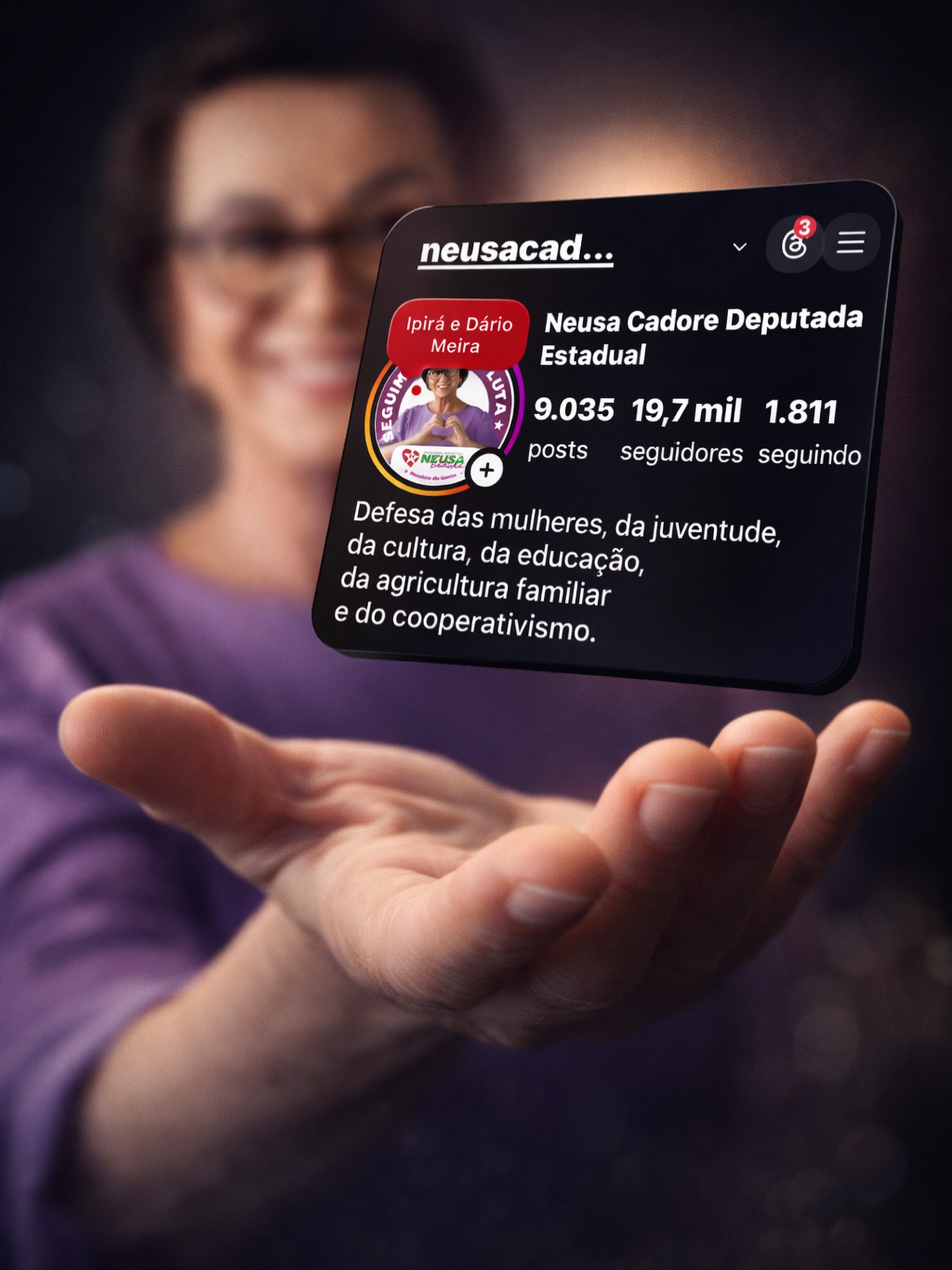 Bom dia!
Neste sábado, temos uma agenda importante em Ipirá, ao lado do governador Jerônimo Rodrigues, com entregas e novos anúncios para o município. É mais investimento em educação, saúde, infraestrutura e desenvolvimento para a nossa gente.
E à noite, a agenda segue em Dário Meira, na celebração dos 64 anos de emancipação política do município, em um momento de reencontro, festa e valorização da história do seu povo.
Acompanhe tudo em nossas redes sociais.