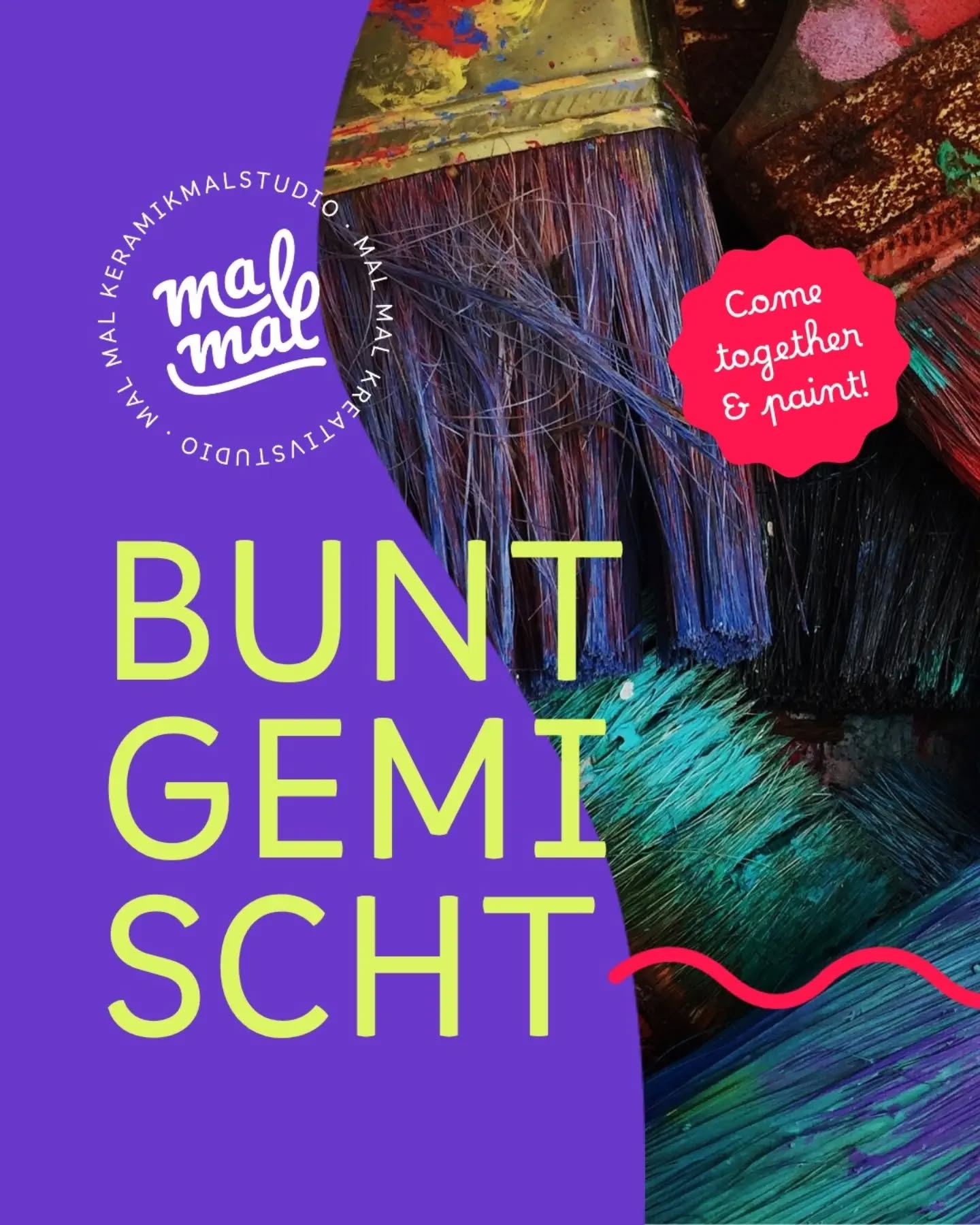 Kreativ sein und neue Leute kennenlernen? Das geht bei unserem Event BUNT GEMISCHT!