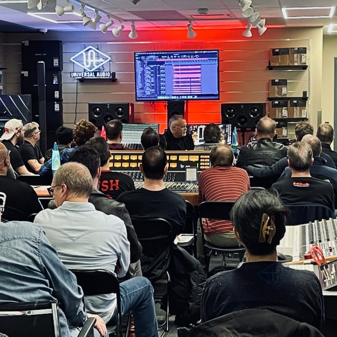 Hi guys, we had an amazing time hosting Richard Chycki for ‘Mixing a Rush Track’ here at LM Pro!
It was our pleasure to host Rich Chycki this past Monday, Mar 30, 2026 at LM Pro Bloor, Toronto.
If you haven’t heard of this fine gentleman and you’re aspiring to be a serious mixing engineer—shame on you!! Haha, we jest. But here’s your opportunity to learn from one of the masters.
A multi-platinum mixer and engineer, Rich’s clients include Rush, Aerosmith, Dream Theater, Skillet, Mick Jagger, Alice Cooper, Pink and many more.
Known for pioneering multichannel audio work, Rush entrusted him to remix 2112, Moving Pictures, A Farewell To Kings, Hemispheres, Signals, Snakes & Arrows and Fly By Night, as well as mixing Moving Pictures in Dolby Atmos, plus releases for Evanescence and Alice In Chains. Artists like Dream Theater, Skillet, Simple Plan and Our Lady Peace have also tapped his surround mix talents, along with DVD releases for Tyrese, Shaggy and Sean Paul.
If you’ve ever been curious about Neil Peart’s recorded drum sounds, this was the clinic to attend. Rich broke down kick and snare mic placement, kik & SNR mix layering, parallel processing and FX. We also got a peek at his go-to limiter plugins for Neil’s thundering yet precise toms.
Geddy’s bass? A blend of three tracks. Alex Lifeson’s guitar cabs? Carefully shaped with multiband processing to sit perfectly with the bass.
Rich also shared his approach to parallel processing, reverbs, delays, and how he creates space for vocals in a Rush mix.
Secret sauce? A touch of limiter here and there, subtle Pultec on the mix bus, and front loading the AMS Rev plugin with saturation—drawn from years working with the real hardware. That experience informs how to achieve authentic tones in the box.
A huge thank you to Rich for sharing his time and knowledge with us... And, of course Rush for writing such great music!!!
@richardchycki @longandmcquade @yorkville_sound @rush
