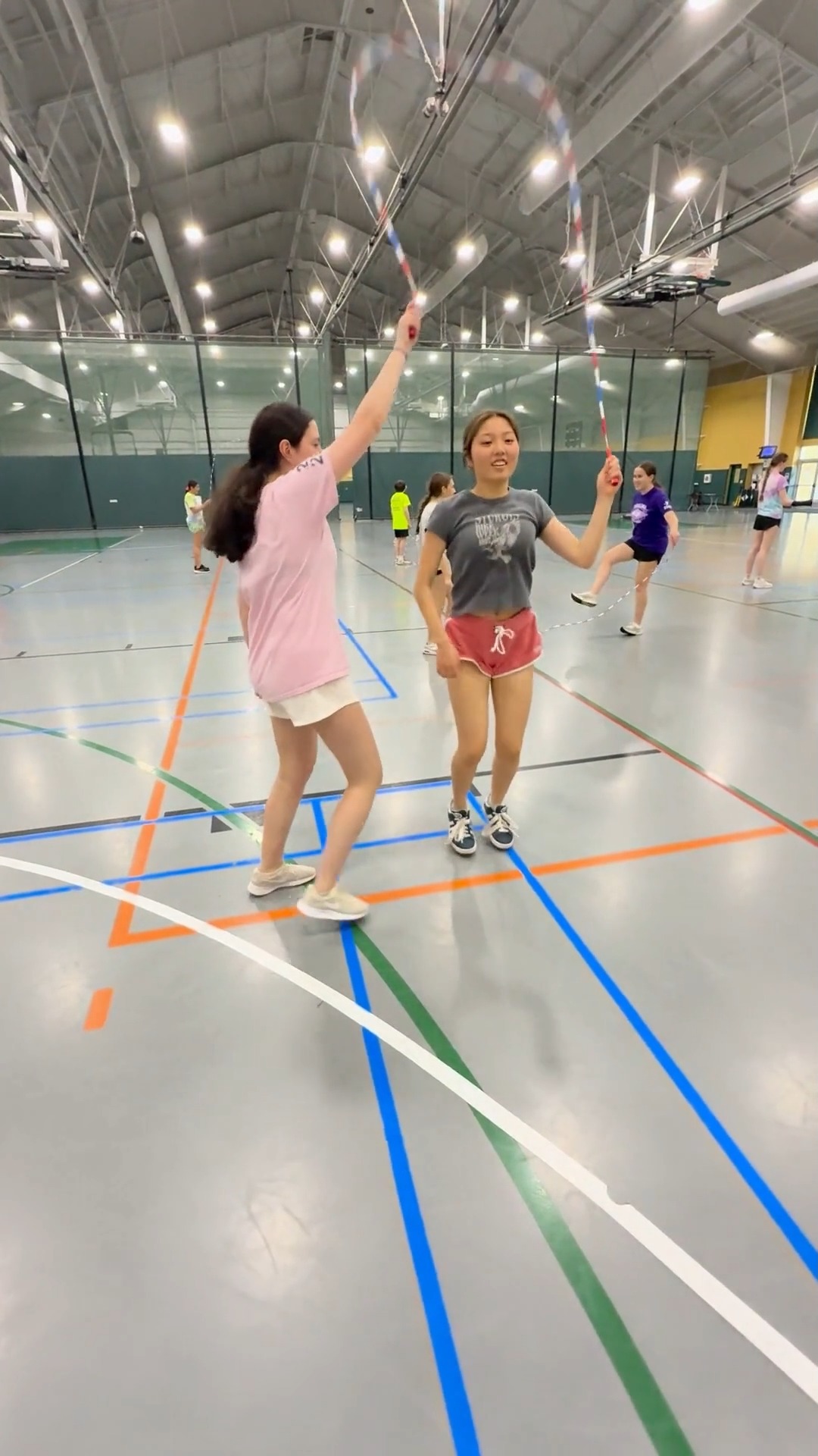 It's important to be side by side with your friends! Teaching them jump rope and jumping right along with them in the American Jump Rope Federation @amjrf challenge of Jump With Us for the month of April! @amjrfathletecouncil We hope you will teach and share jump rope with someone this month!
