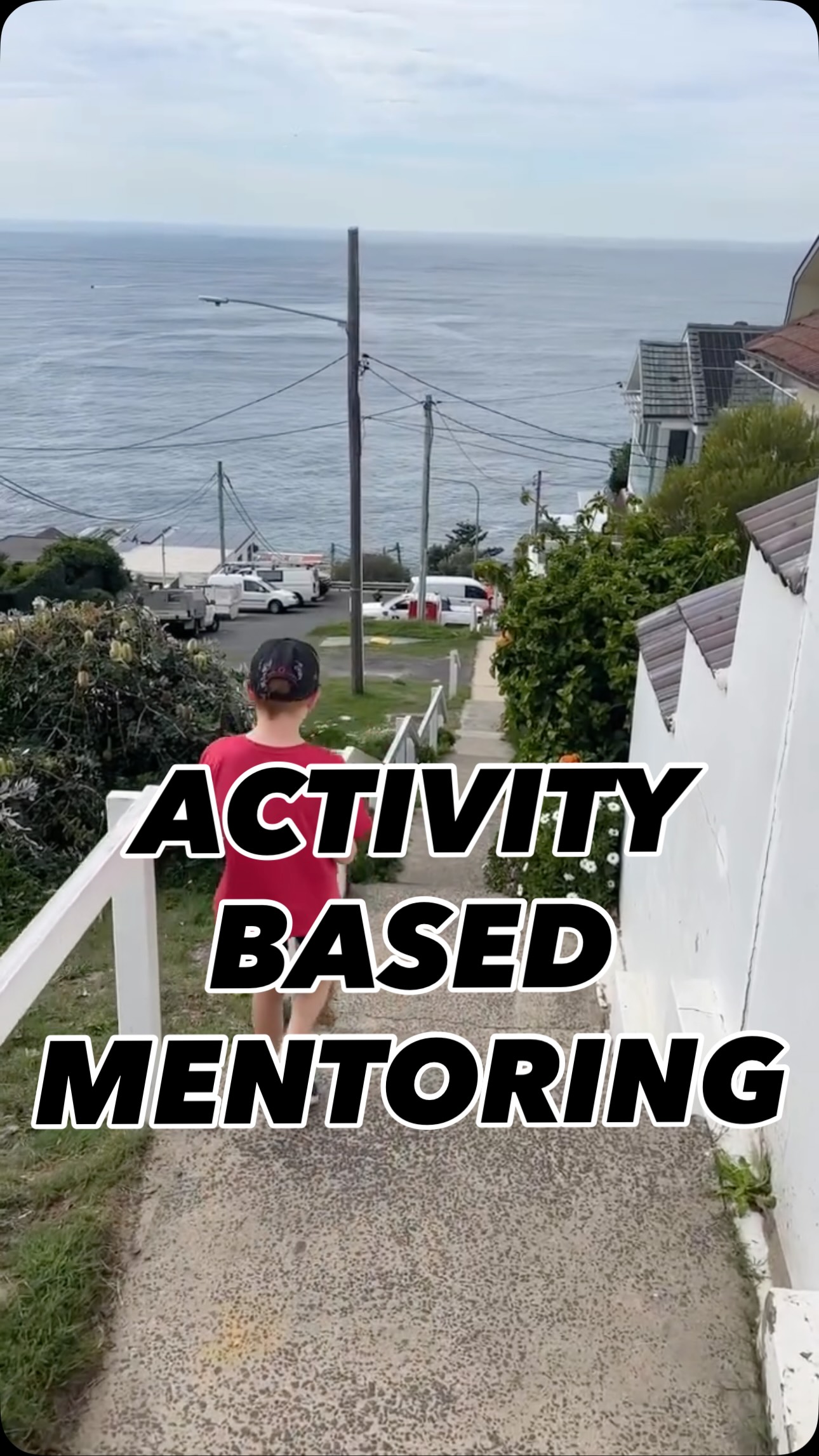 This young fella has come a long way, he doesn’t like getting out too much, but he’s not afraid of having a go. He’s very mentally resilient, just needs that push and to be challenged at times. He led the way today at Coogee stairs and enjoyed the remainder of the session connecting and having fun.